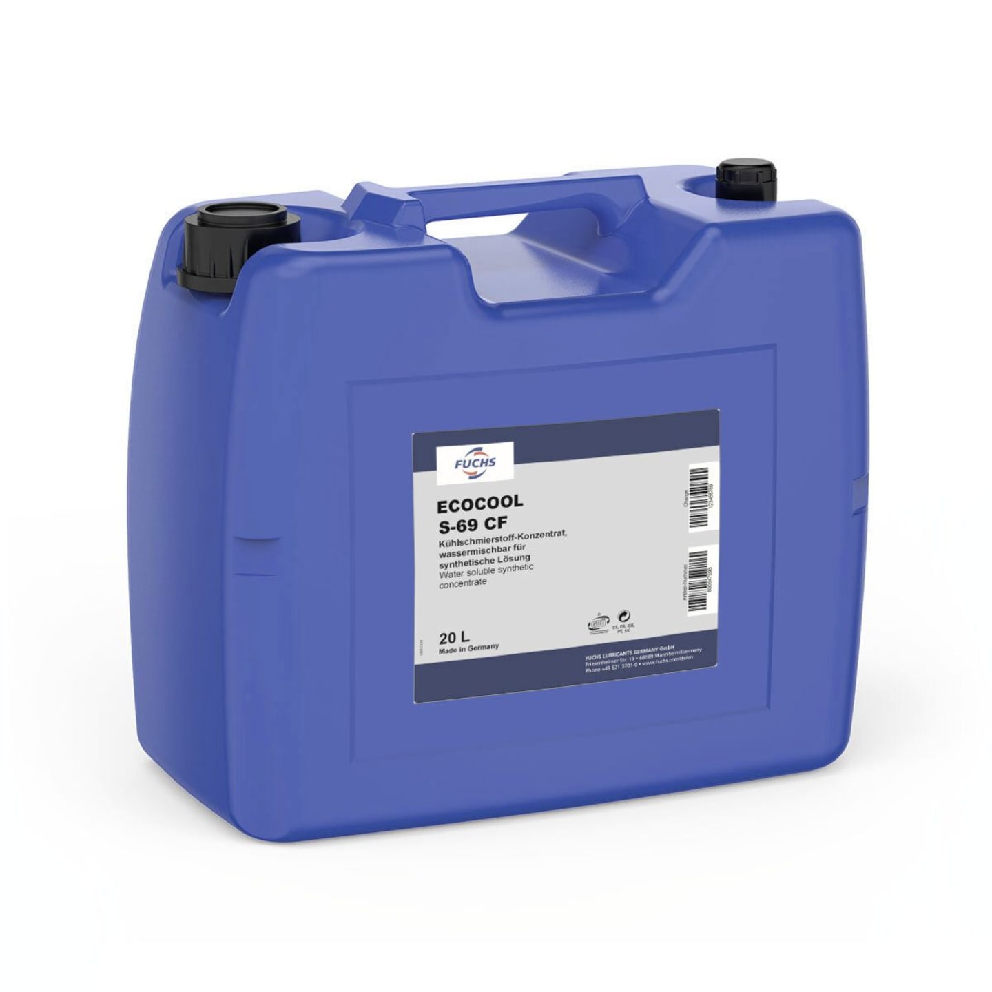 Fuchs ECOCOOL S-69 CF 20 l Kanister Korrosionsschutzmittel, Metallbearbeitungsöl