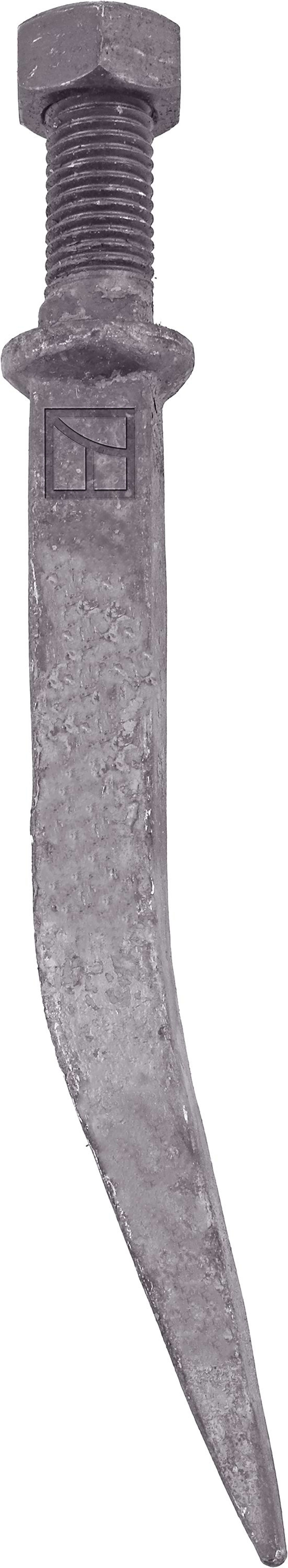 Industriehof® Eggenzinken M 20 AG, Vierkant, gebogen, Borstahl