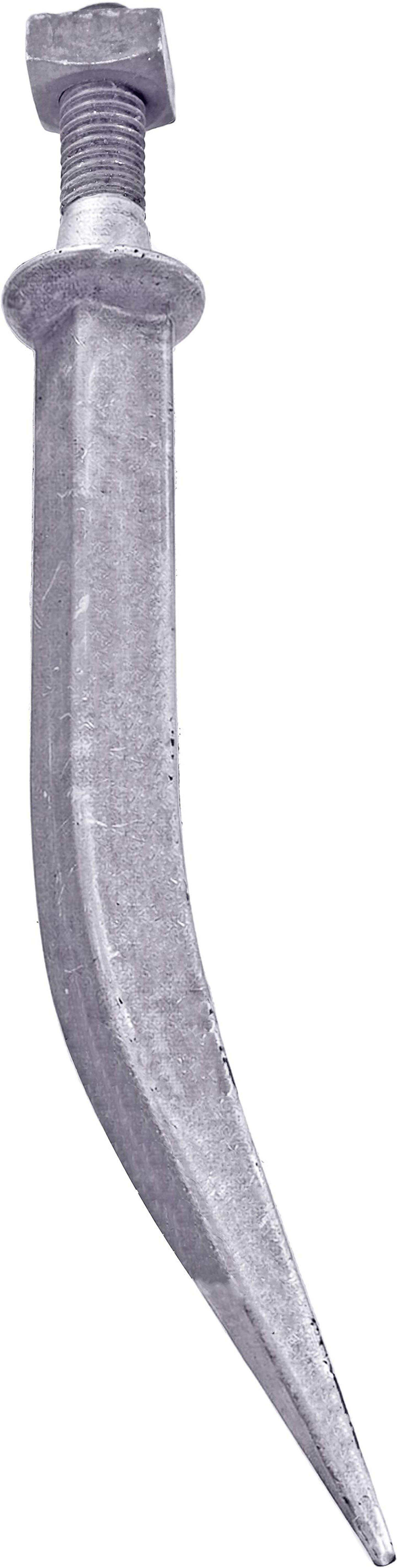 Industriehof® Eggenzinken M 14 AG, Vierkant, gebogen, Borstahl