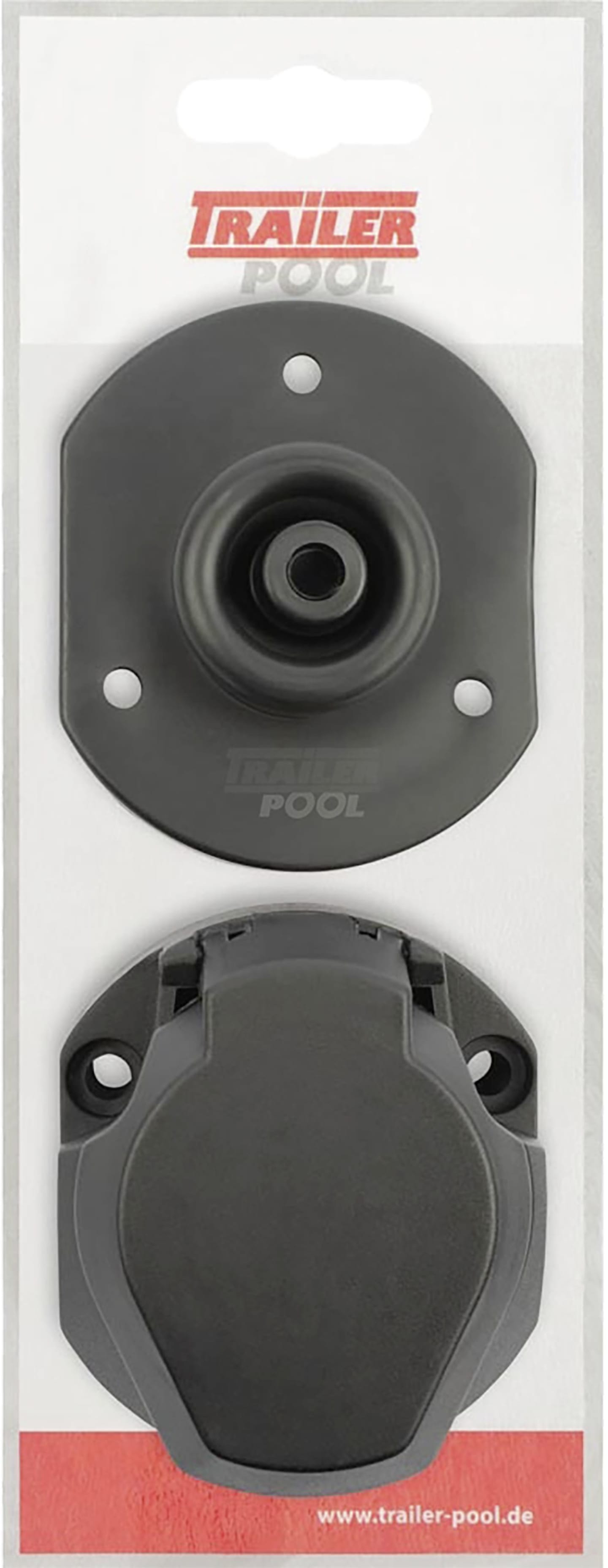 TRAILER POOL Steckdose 13-polig, 12 V, Schraubanschluss, Kunststoff, mit Abschaltkontakt, Gummidichtung, 014 000 113-VP