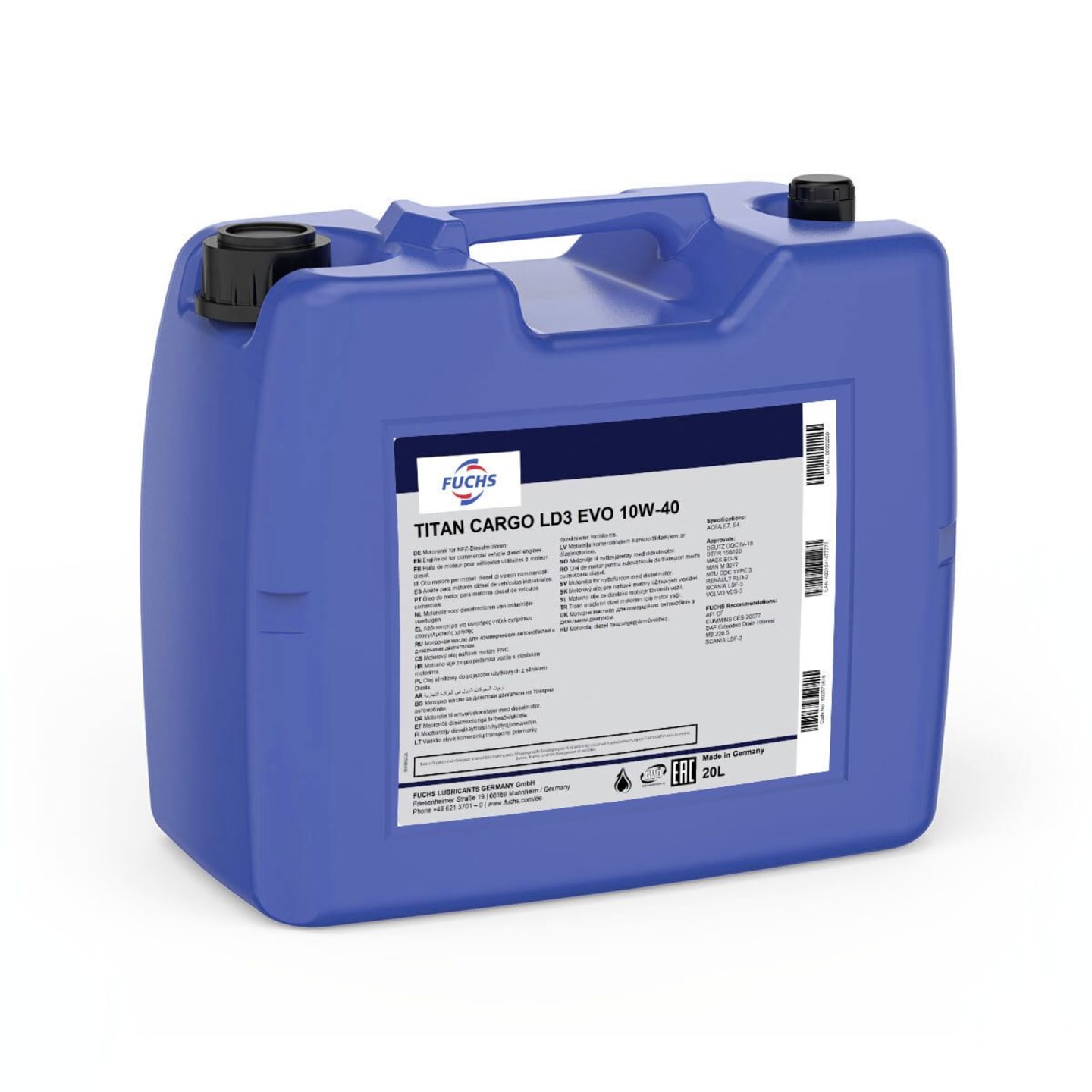 Fuchs TITAN CARGO LD3 EVO 10W-40 SAE 10W-40