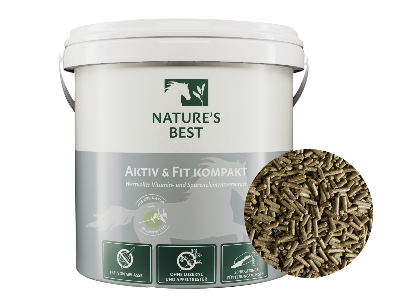 NATURE´S BEST Aktiv & Fit kompakt Mineralfutter mit Kräutern
