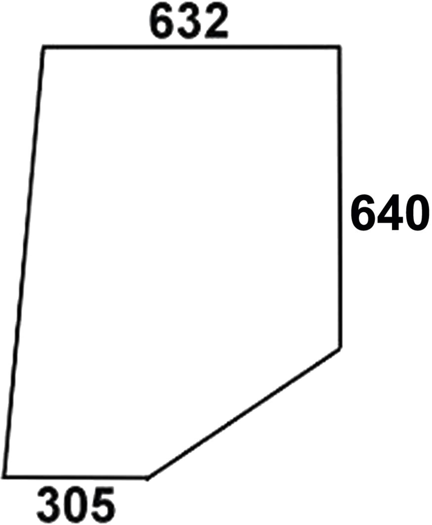 Türscheibe, klar, links/rechts, für Case IH 600, 700, 800, 900, 1000, Kabine Comfort 2000