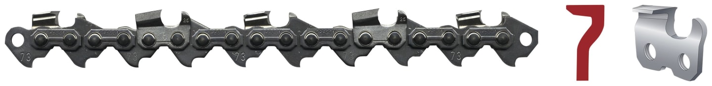 Oregon® Sägekette "Super 70 Chisel™ 75LPX" 3/8" .063"/1,6 mm, 60 Treibglieder, Vollmeißel, abgelängt, 75LPX-60E