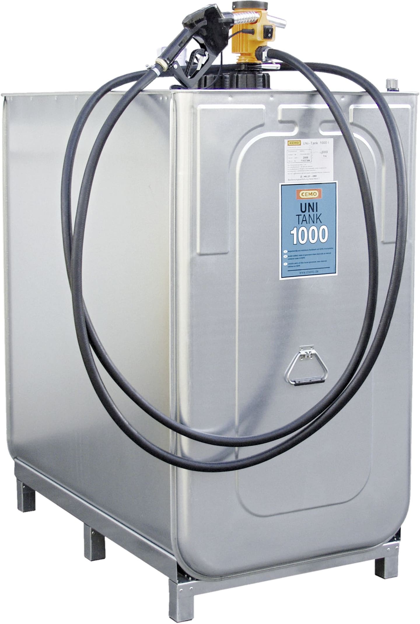 Cemo Tankanlage "Uni-Tank" 1.000 l, für Diesel; RME, stationär, 230 V-Pumpe, stationär, Einsteigerpaket, 8683