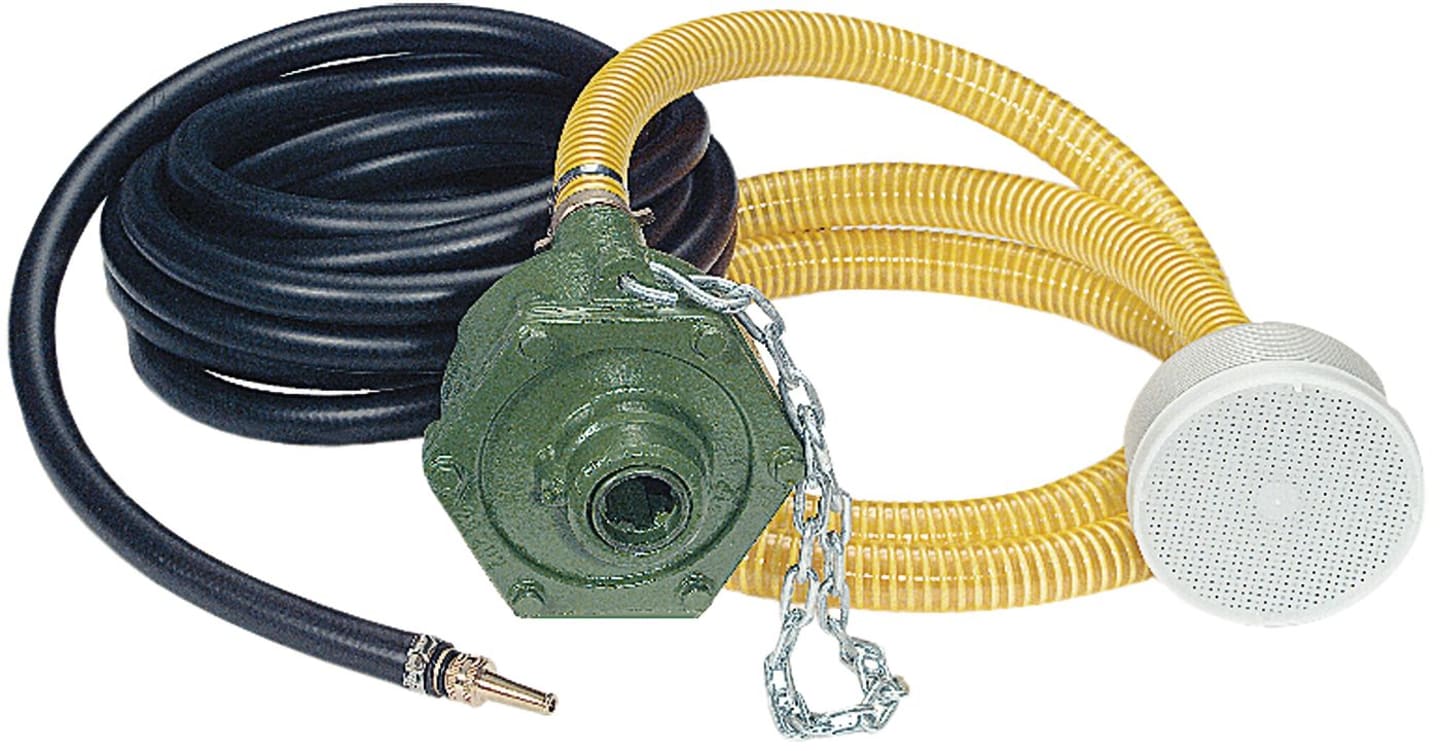 Zapfwellen-Wasserpumpe "ML 20" 180 l/min mit Saug- und Druckschlauch, Saugkorb, Spritzdüse, Schellen