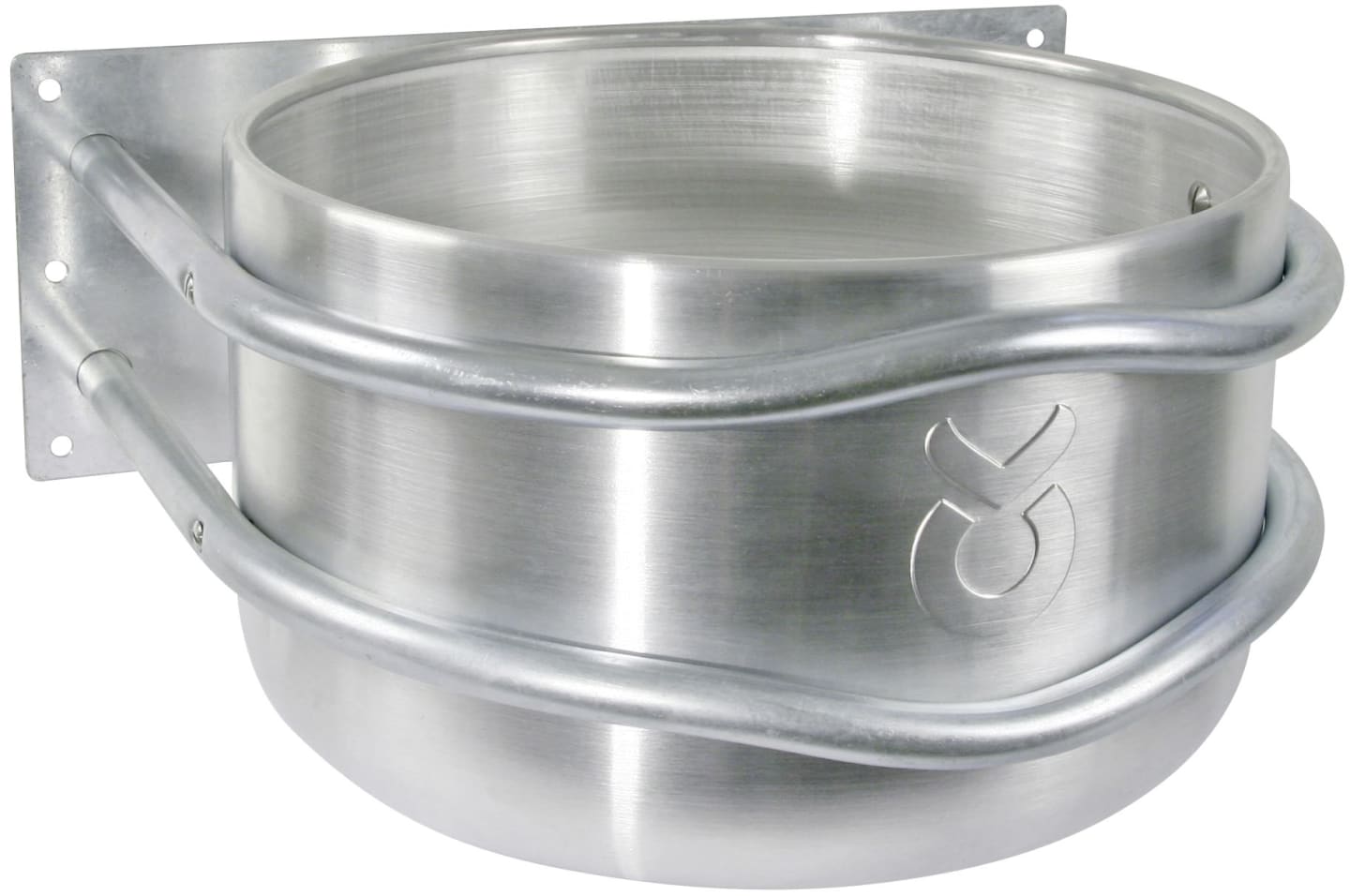 KERBL Futtertrog 18 l Aluminium, Wandmontage, für Pferde, 32495