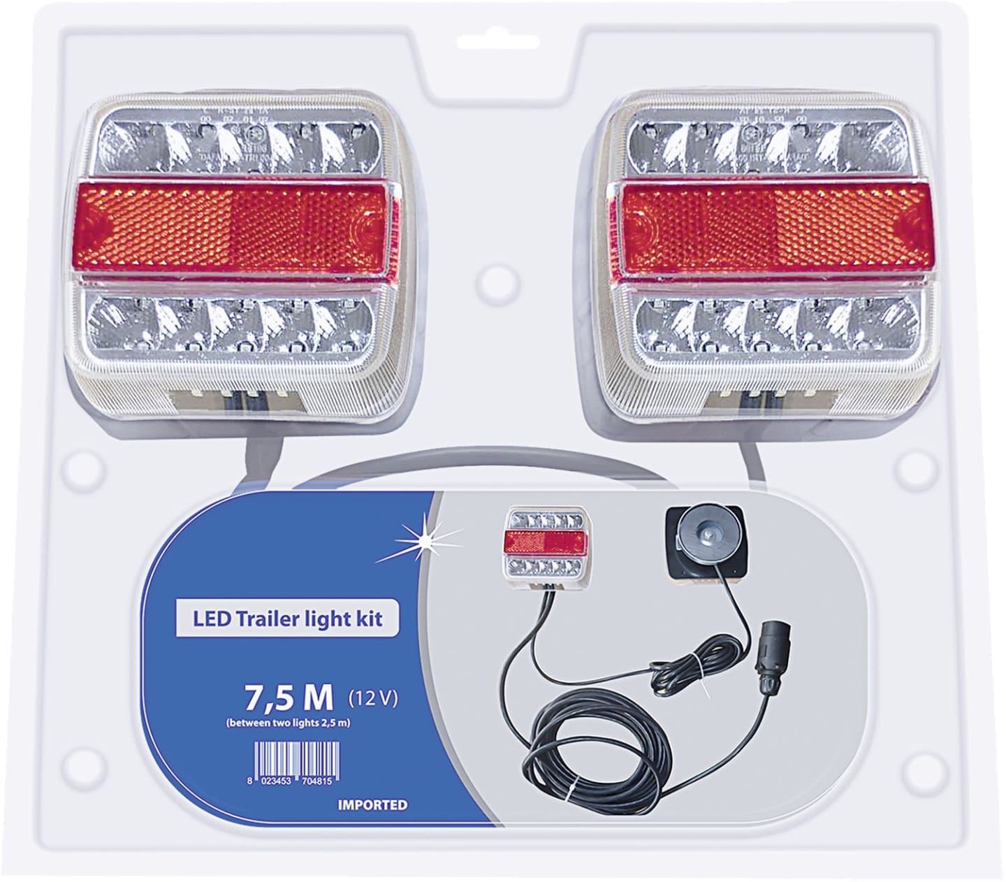 LED-Rückleuchtensatz mit Schluss-, Brems-, Blinklicht, Magnethaftung
