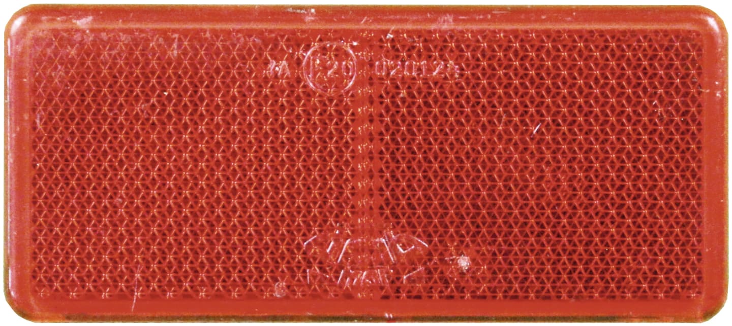Seitenstrahler orange, rechteckig, 90 x 40 mm, selbstklebend