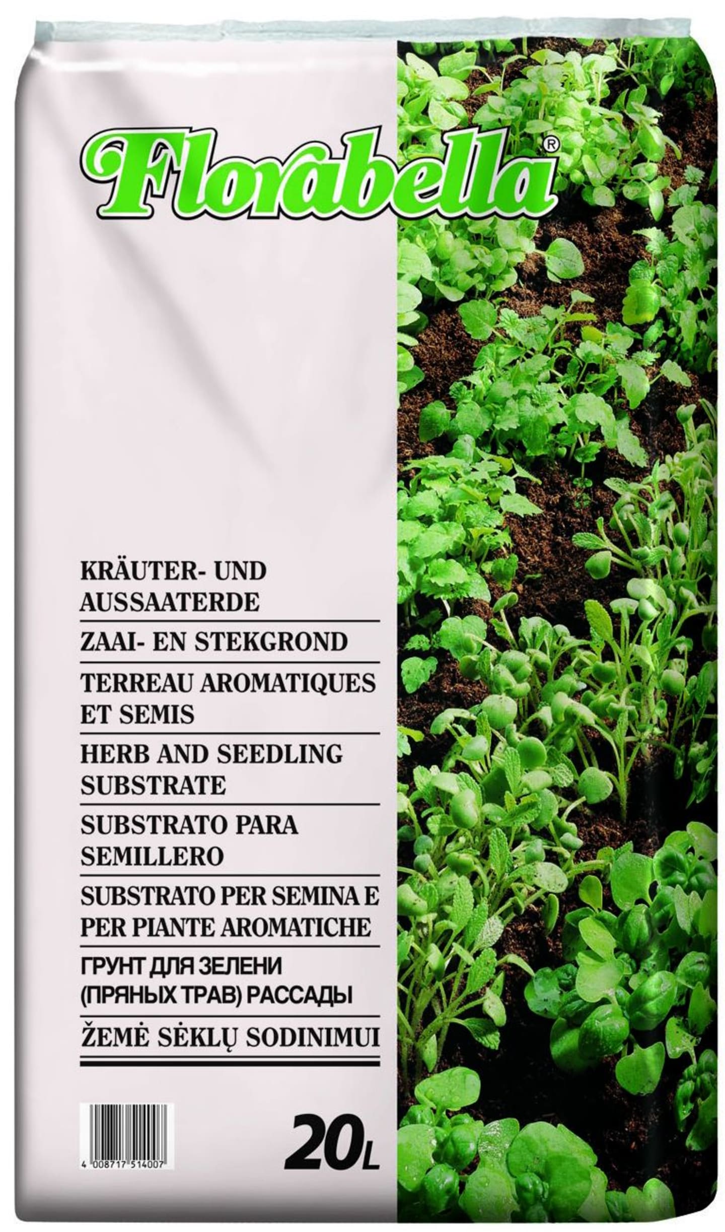 Klasmann-Deilmann Florabella® Kräuter- und Aussaaterde 20 l Anzuchterde