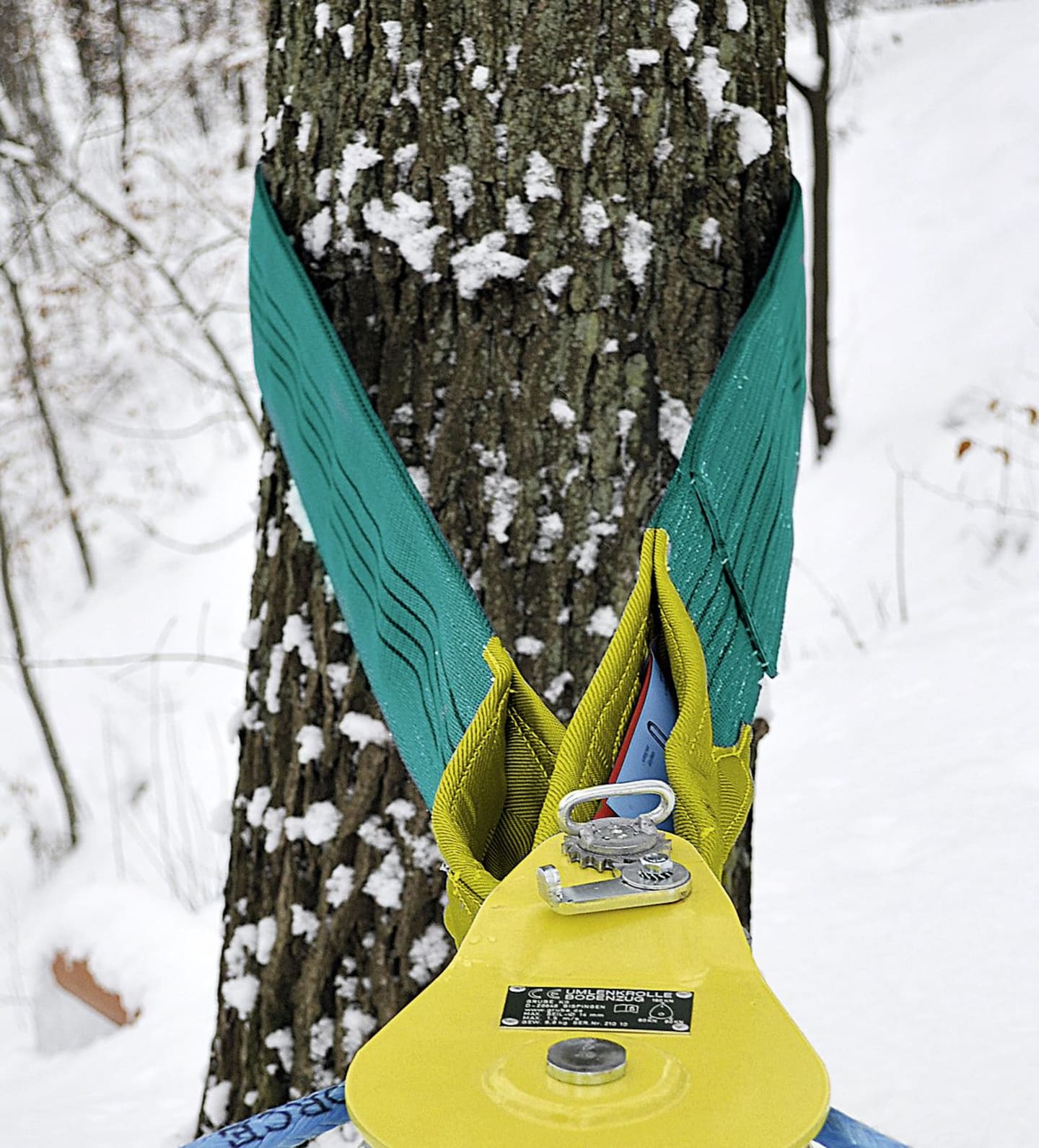 Nordforest Stammschonergurt 100 mm x 2,0 m für Bäume bis ca. 50 cm Durchmesser, Zugkraft Winde max. 6,5 t, 44-161/2,0