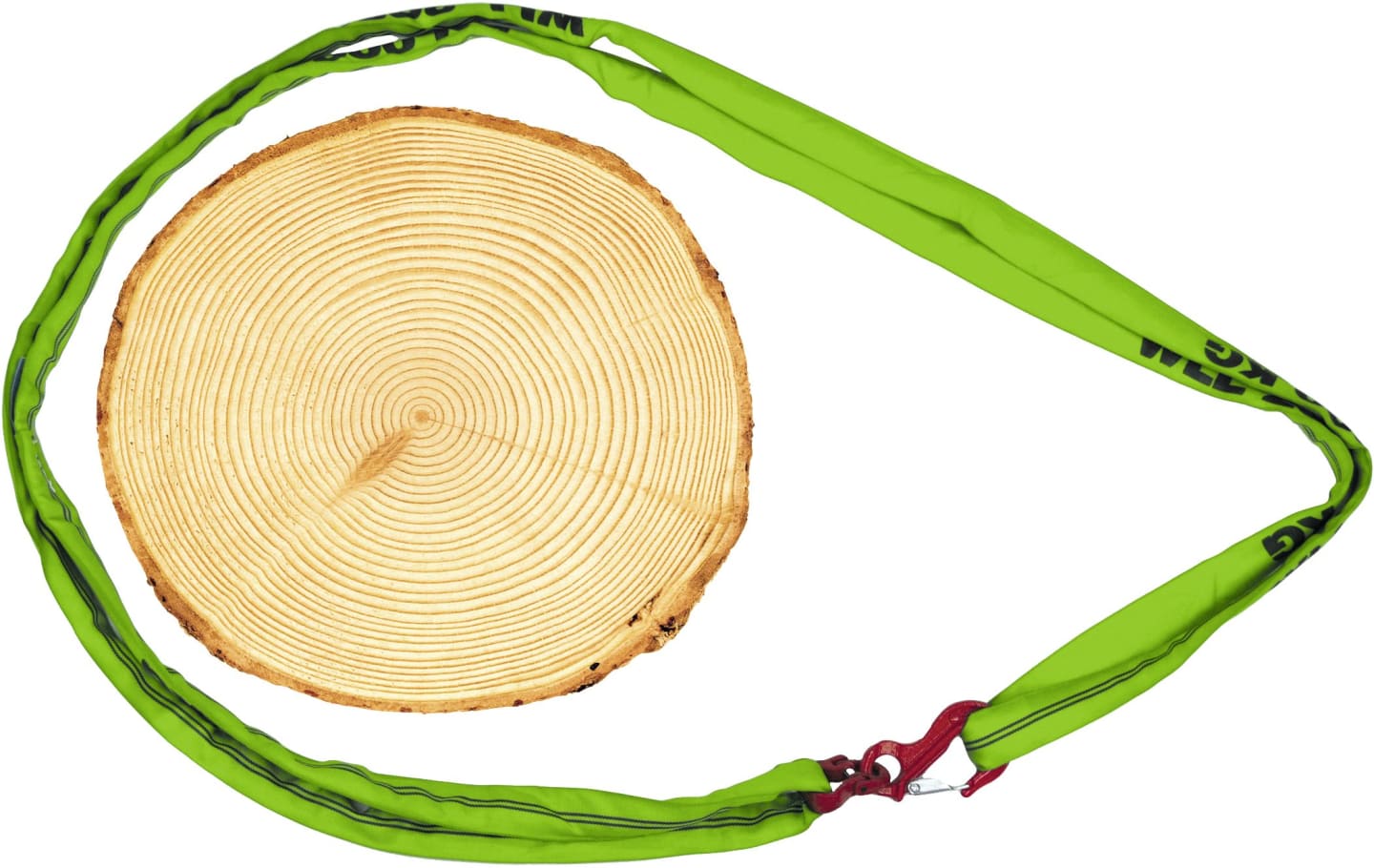 Rundschlinge mit Ösenhaken und Rundschlingenkupplung,