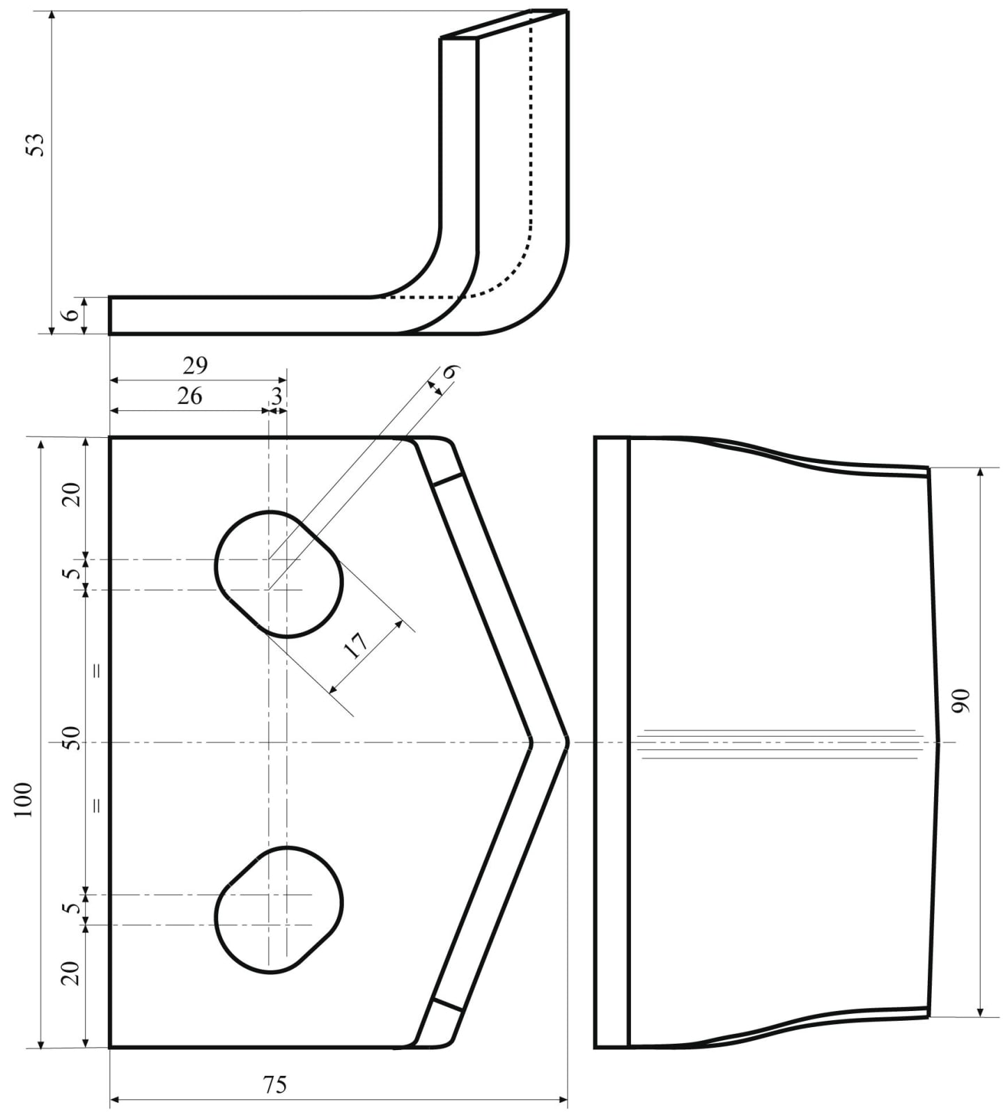 Schraubenschutz Abstand Bohrungen 50 – 60 mm für Kreiseleggenzinken Maschio Kreiseleggen DL, DS, DC, DM