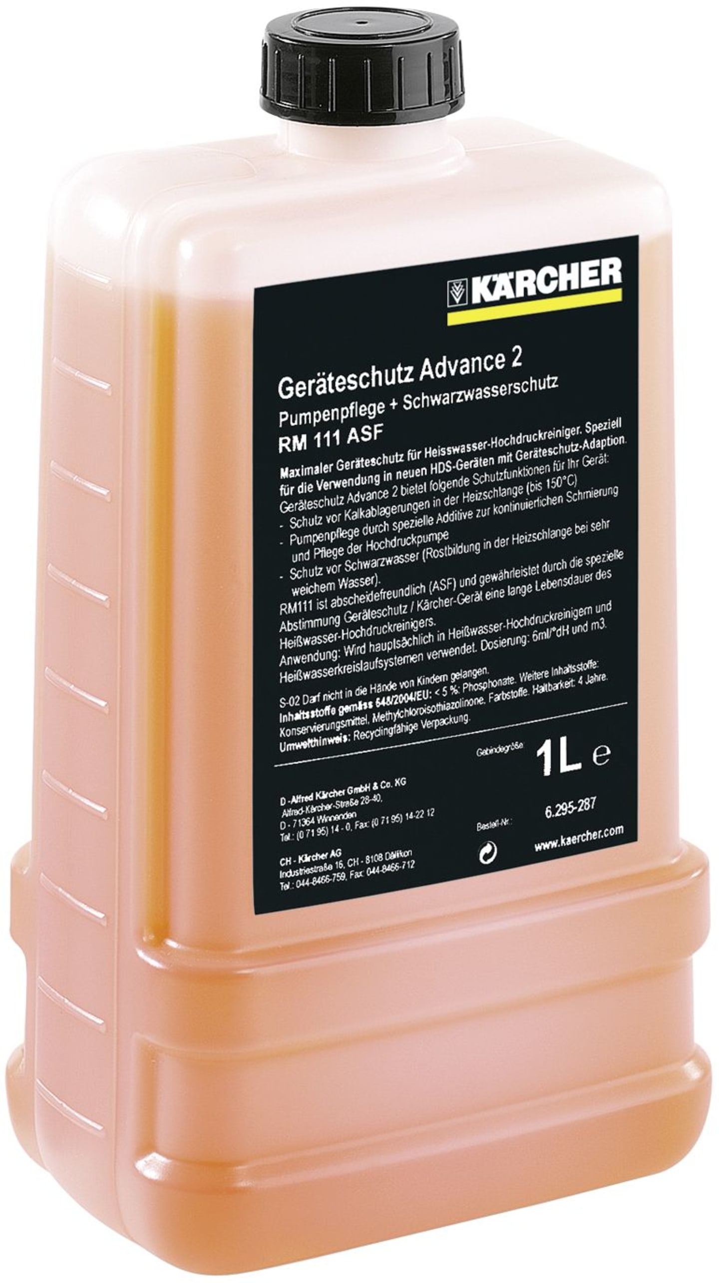 Kärcher® Kalkschutzkonzentrat "RM 111", 1.000 ml, für PressurePro Systempflege Advance 2, 6.295-628.0