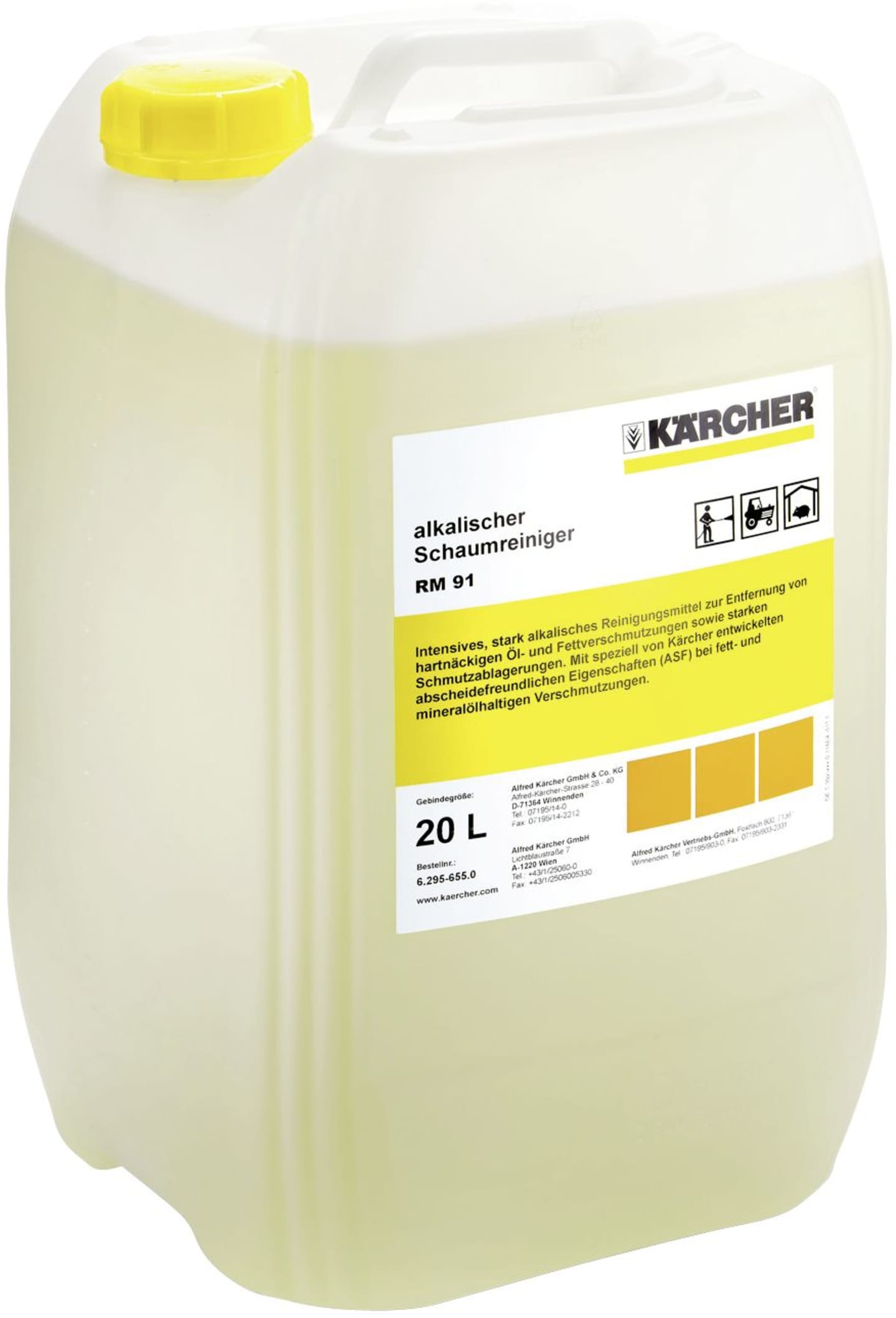 Kärcher® Schaumreiniger "RM 91 Agri" alkalisch 10 l, 6.295-654.0