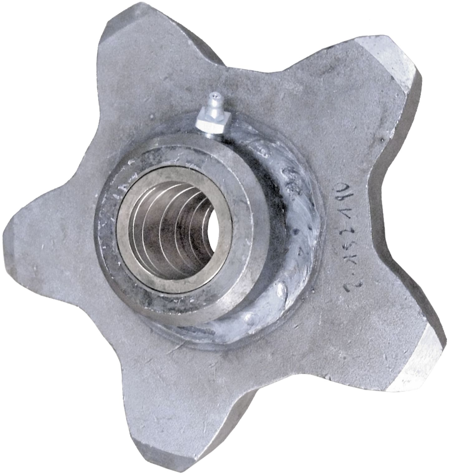 Umlenkrolle Flachgliederkette 100 mm Bohrung 35 mm, offen, für Tebbe HS 120, HS 180, HS 200