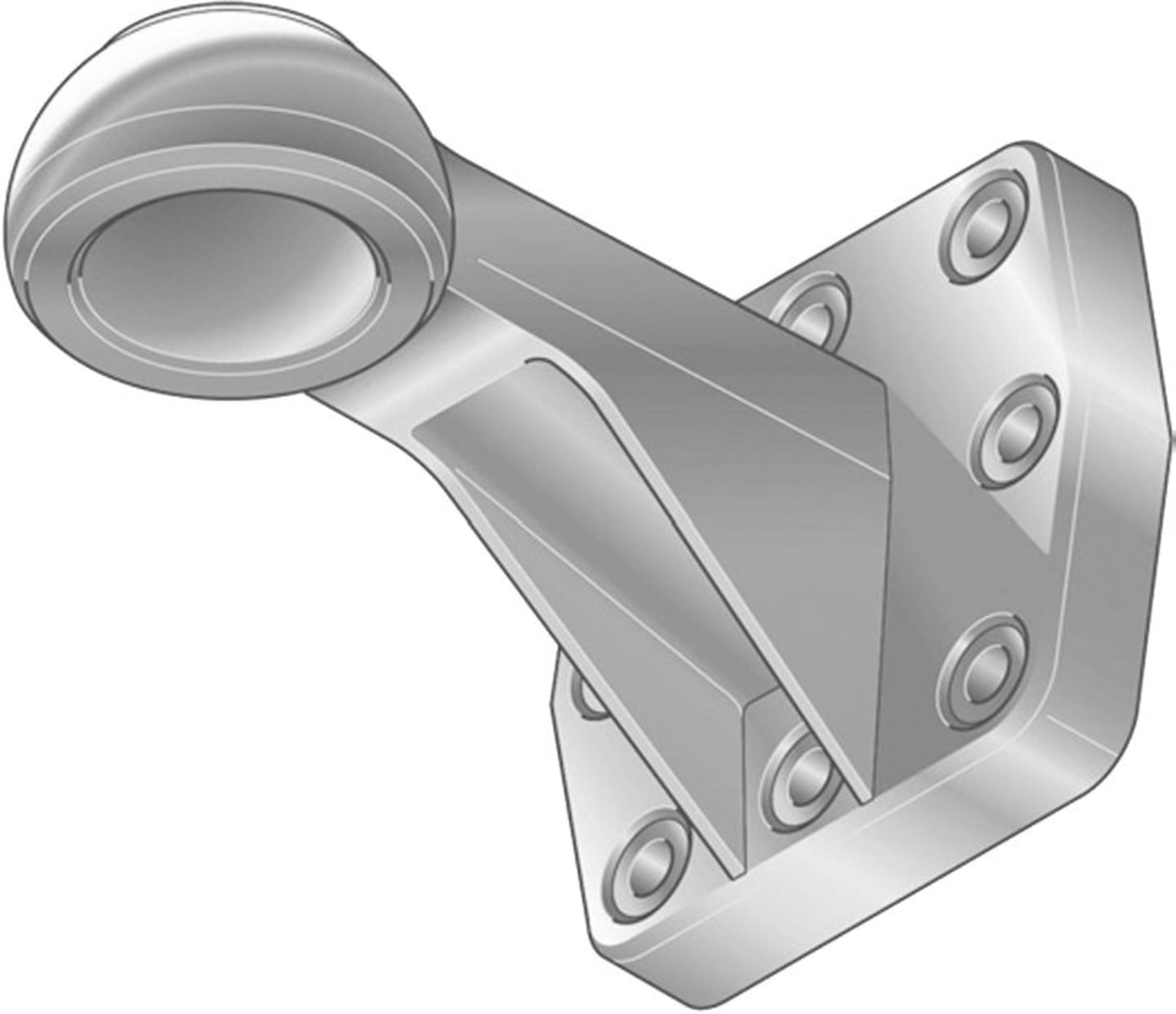 Rockinger Kalotte "ROE59353/ROE59344" mit Flansch, zur Verbindung mit Kupplungskugel Ø 80 mm