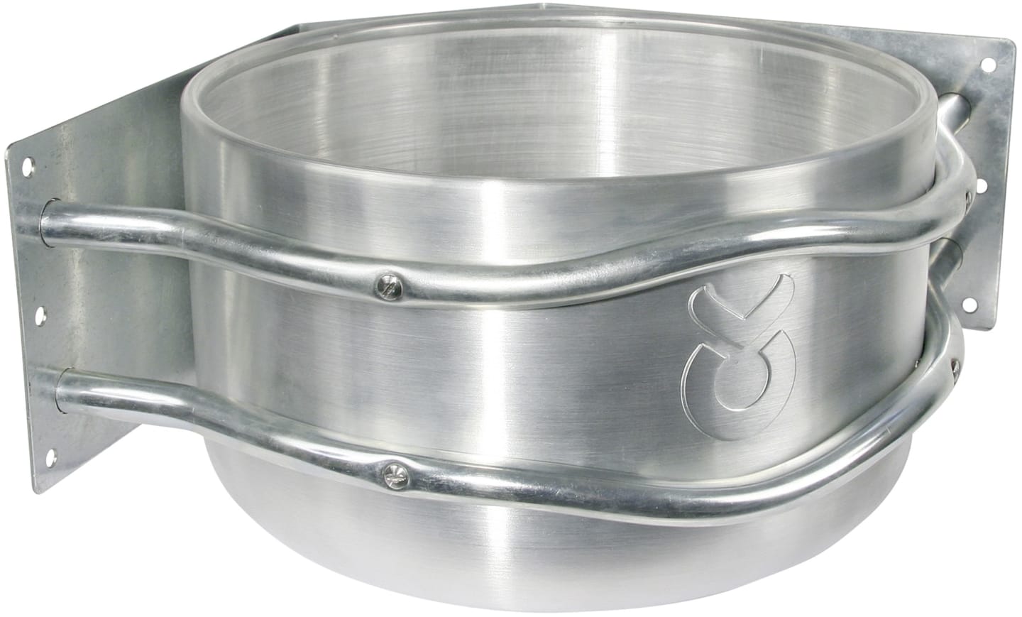 KERBL Futtertrog 18 l Aluminium, Eckmontage, für Pferde, 32496