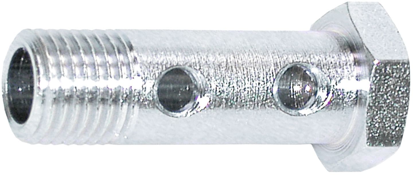 Doppel-Hohlschraube "HS" M 16 x 1,5, Niederdruck, Stahl, verzinkt