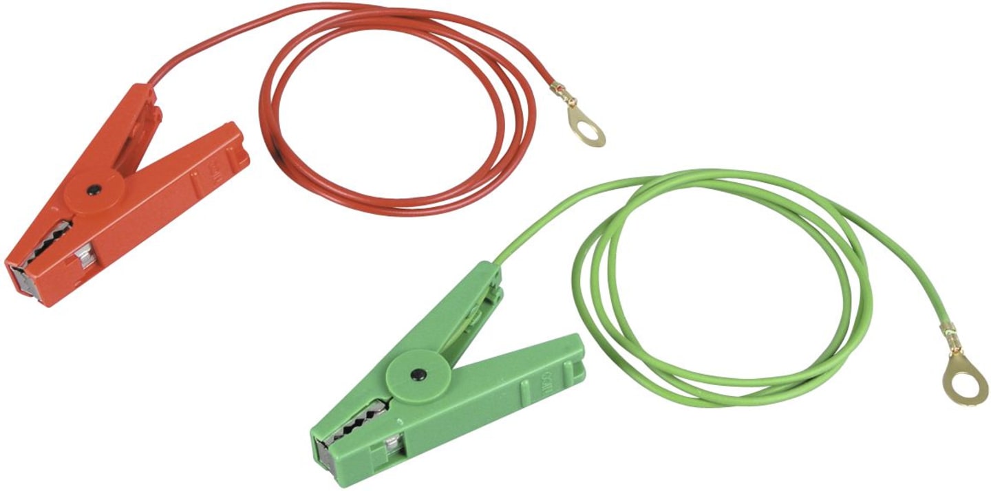 Patura Zaunanschlusskabel für Verbindung Weidezaungerät/Zaun + Erdungsstab, 8 mm-Öse und Krokodilklemme