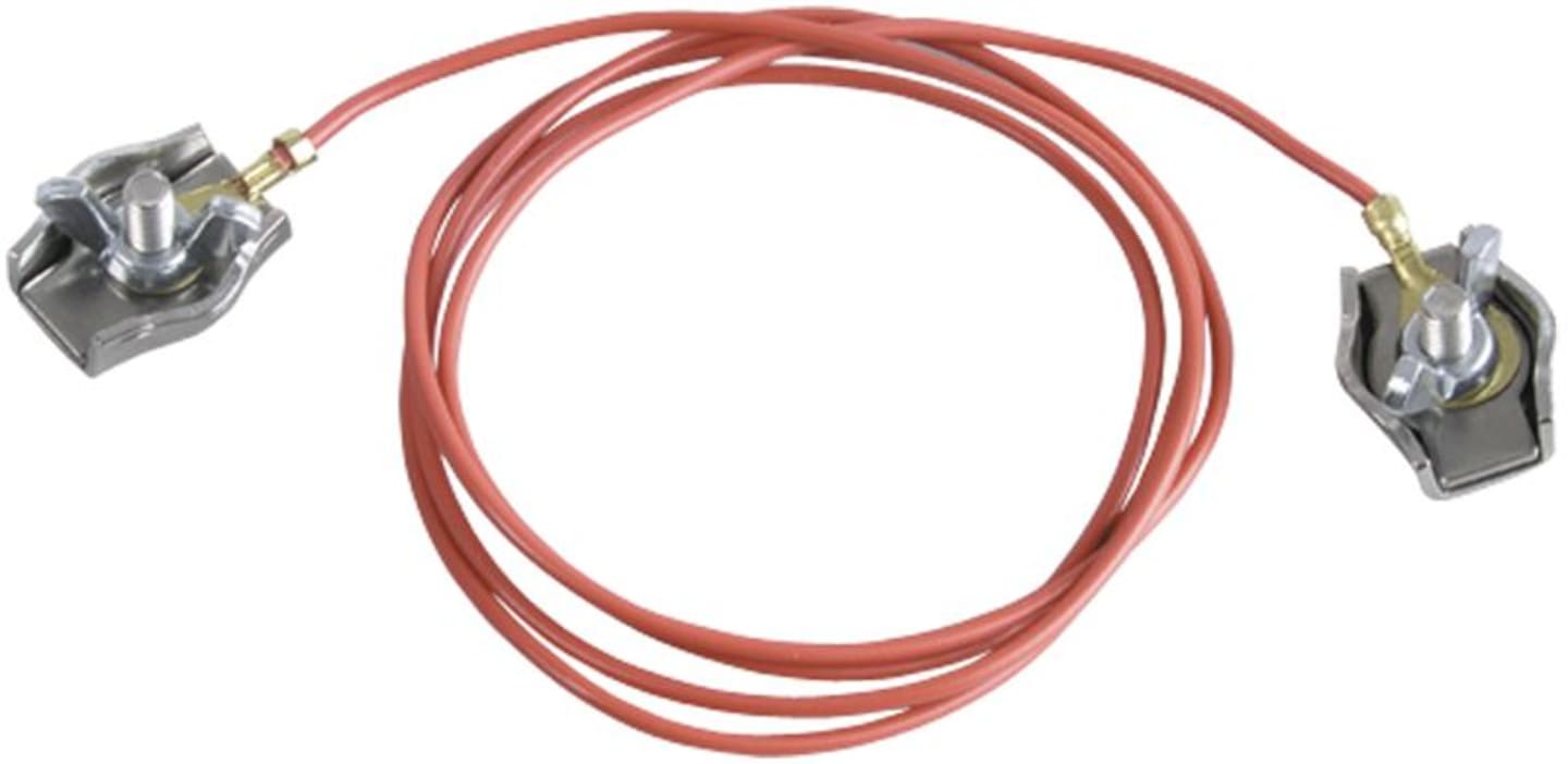 Patura Zaunverbindungskabel für Verbindung Zaun/Zaun, Edelstahlklemmen Seil bis 6 mm, rot, 101401