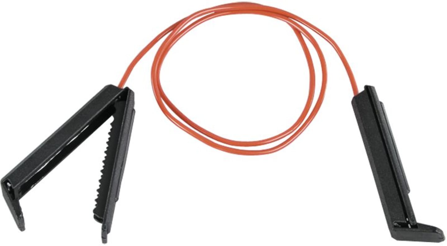 Patura Zaunverbindungskabel für Verbindung Zaun/Zaun, Kunststoffklemmen Breitband bis 40 mm, rot, 101502