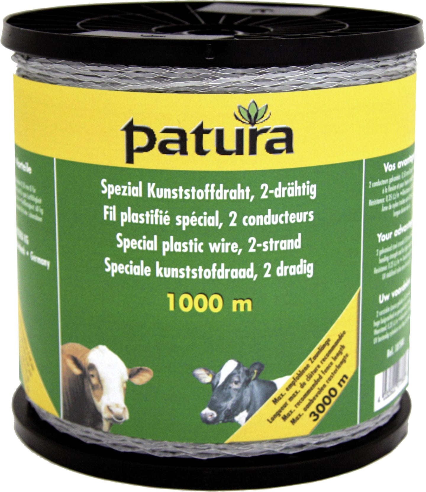 Patura Weidezaundraht "Spezial" 1.000 m Kunststoff, transparent, 107500