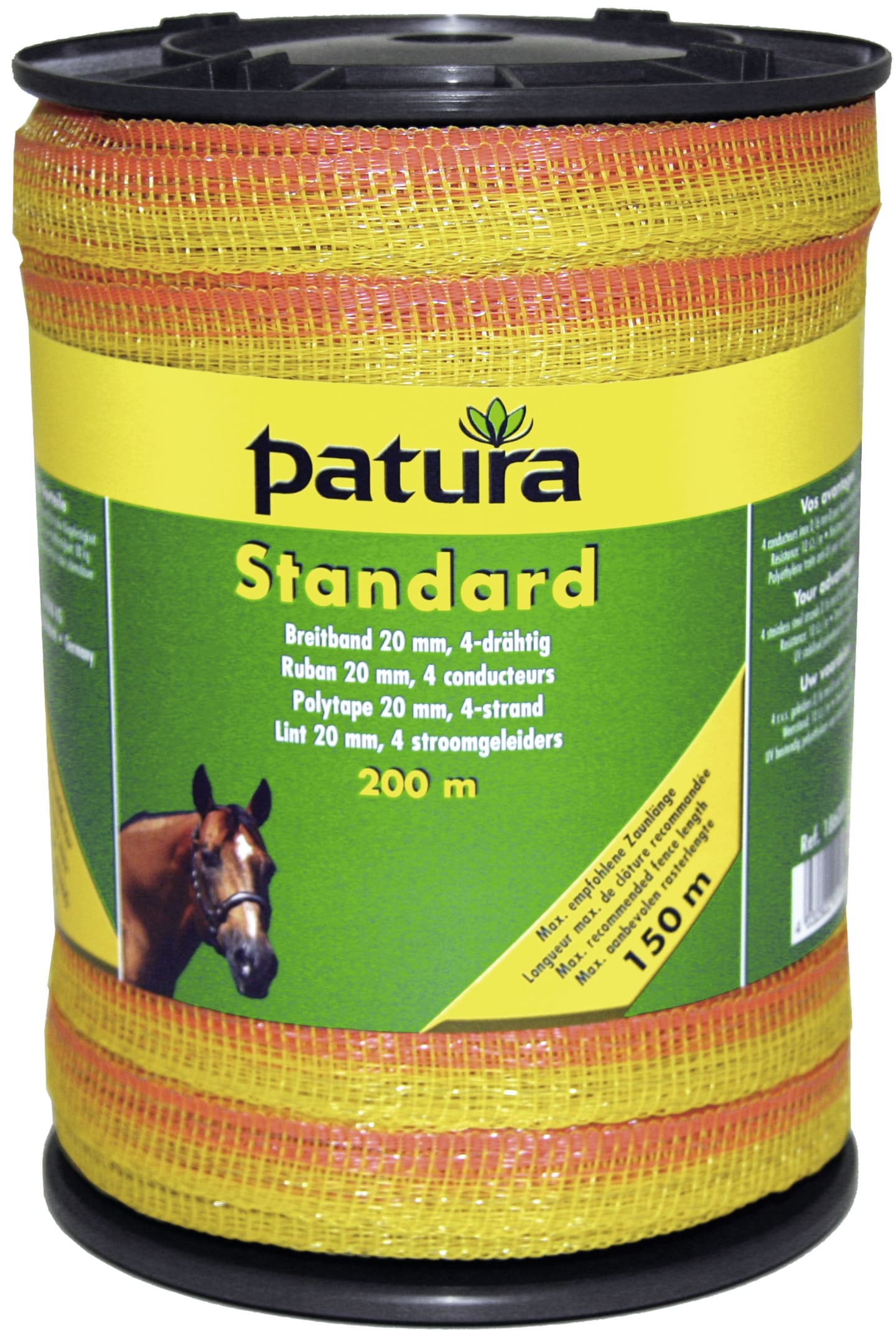 Patura Breitband "Standard" gelb; orange 20 mm/200 m, 186000