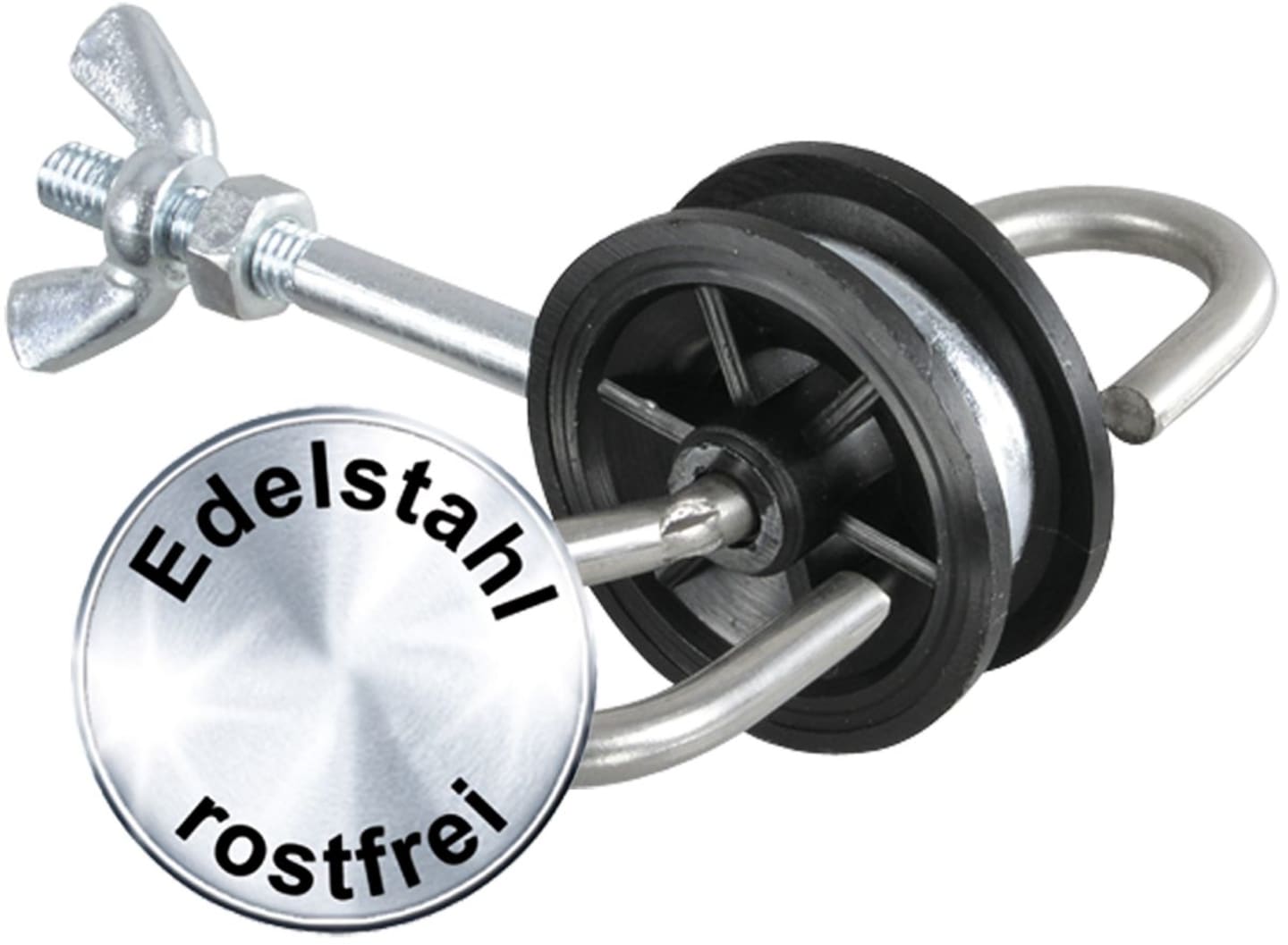 Patura Torgriffisolator Edelstahl mit M 6 AG, 102804