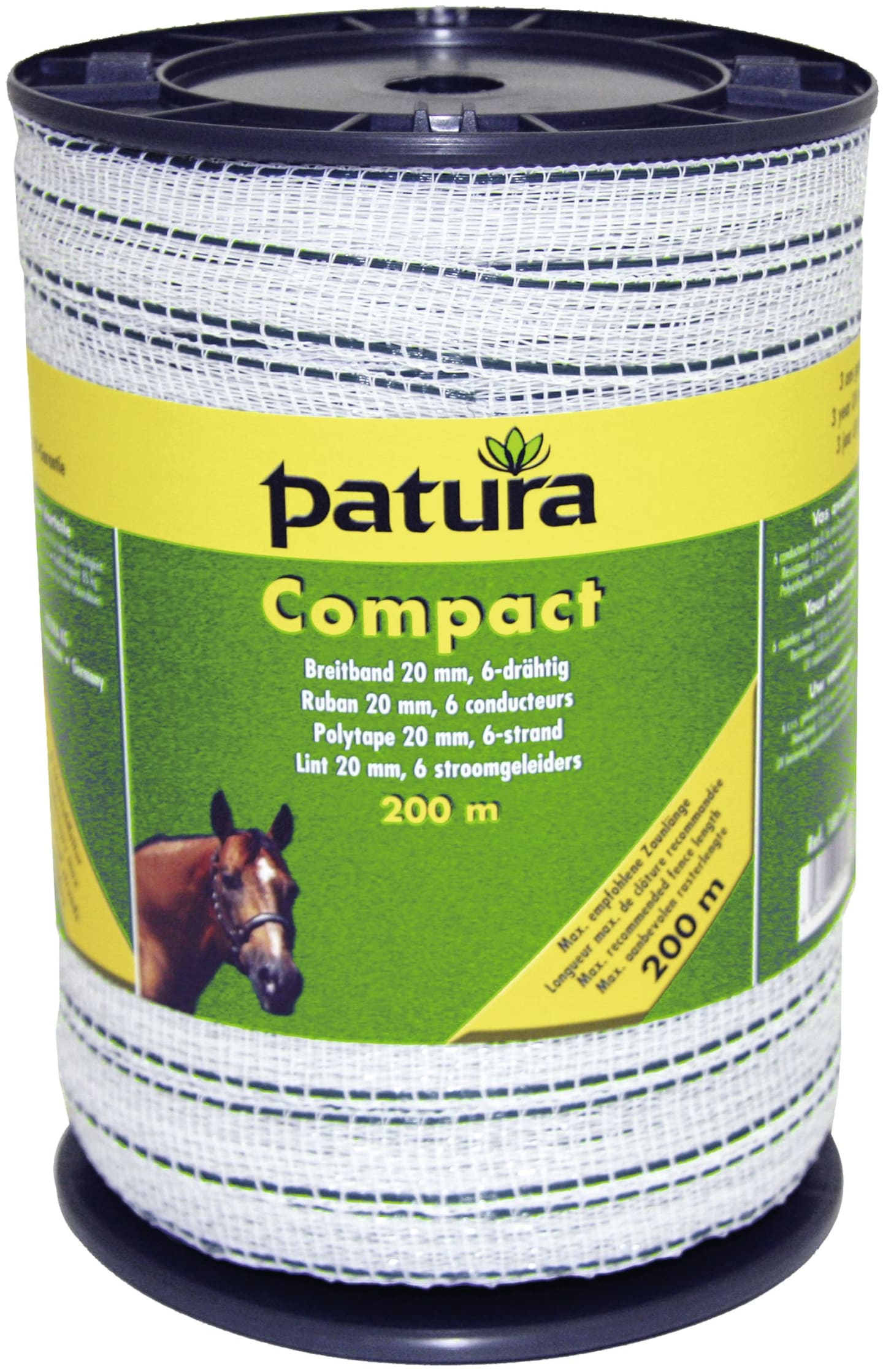 Patura Breitband "Compact" weiß; grün 20 mm/200 m, 186100