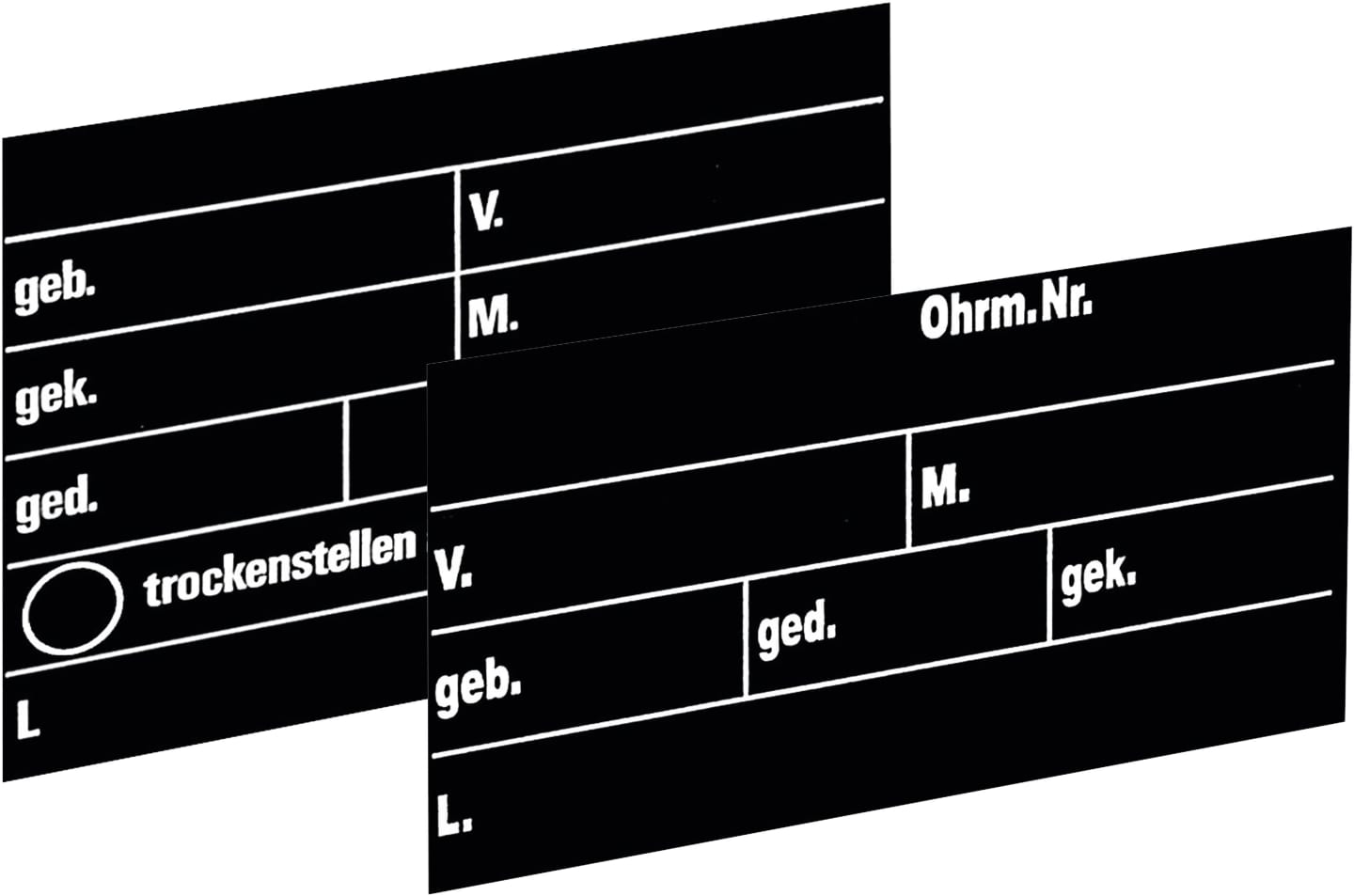 KERBL Stalltafel aus Kunststoff, schwarz