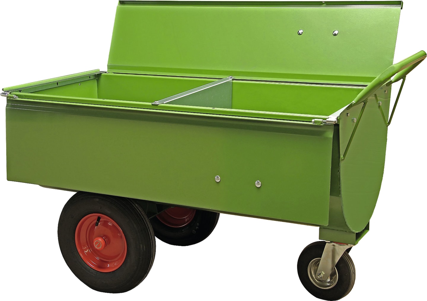 Growi® Futterwagen "250 LL" mit Trennwand und Deckel 250 l, 12145