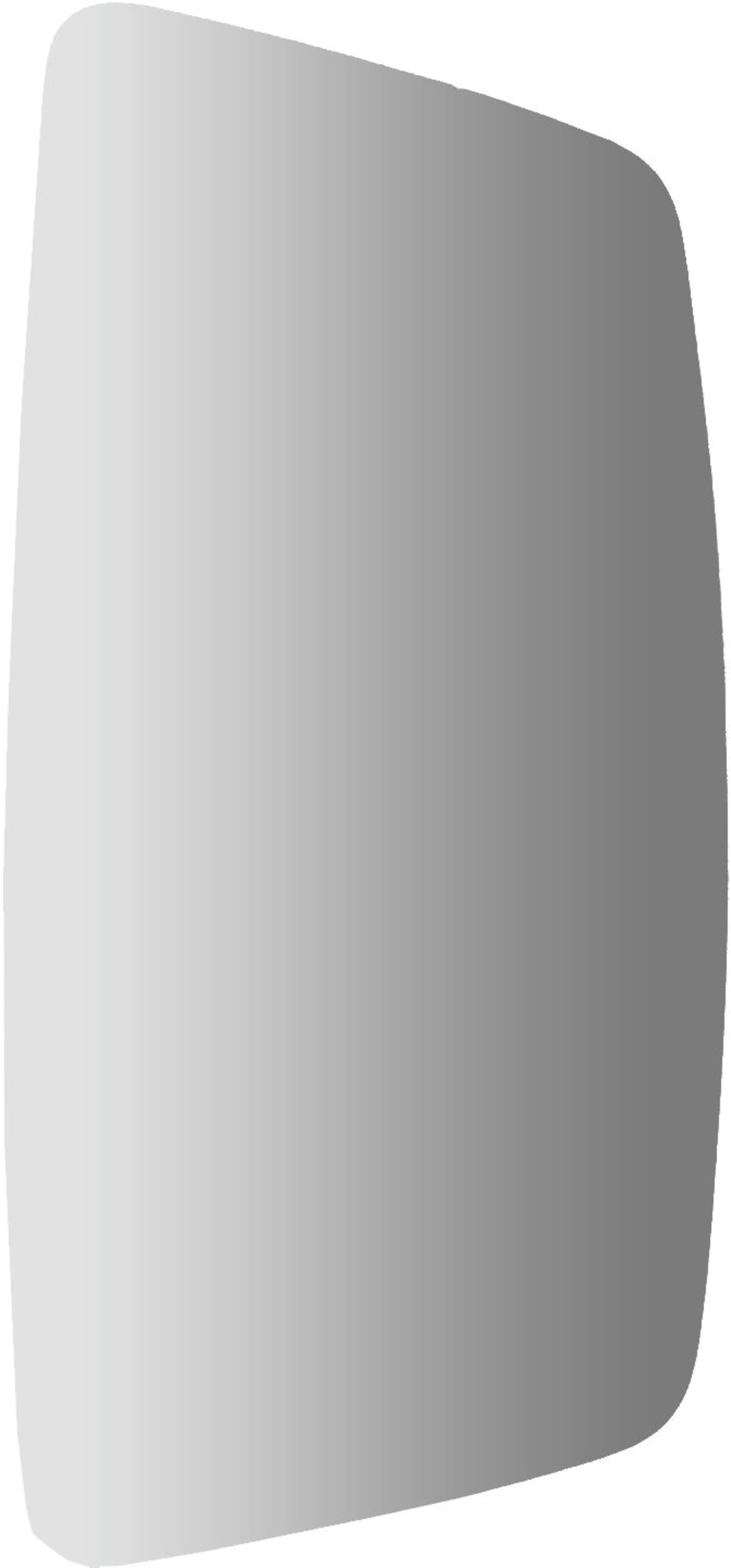Spiegelglas "EG 410", 211 x 405 mm, für Außenspiegel Claas Mähdrescher, Feldhäcksler, Quaderballenpressen, Deutz-Fahr Mähdrescher