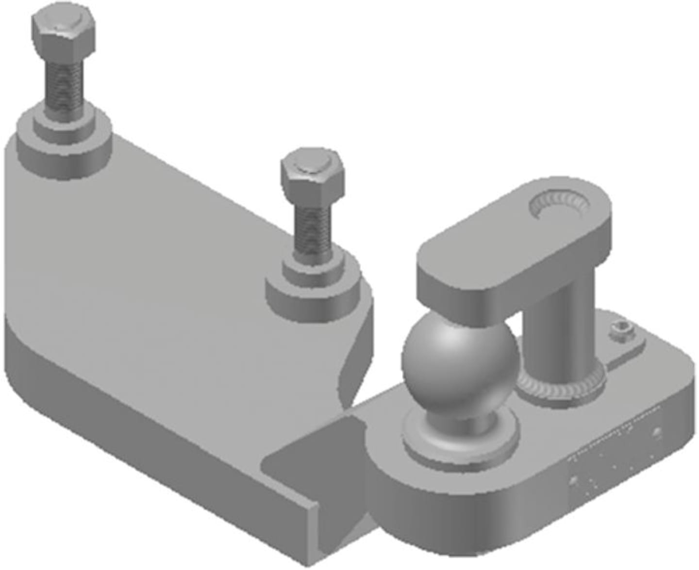 Rockinger Anbau "KS50" rechts für Zwangslenkungen "RO825B" und "ROE74L", ROE70L052