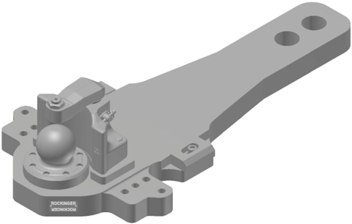 Rockinger Kugelbalken "RO826L24" Kugel 80 mm, Stützlast 4.000 kg, für Traktor Claas Xerion