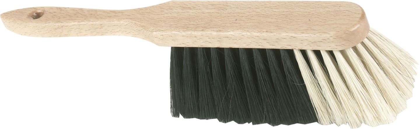 KERBL Handbesen Rosshaar, schwarz/weiß, 29526