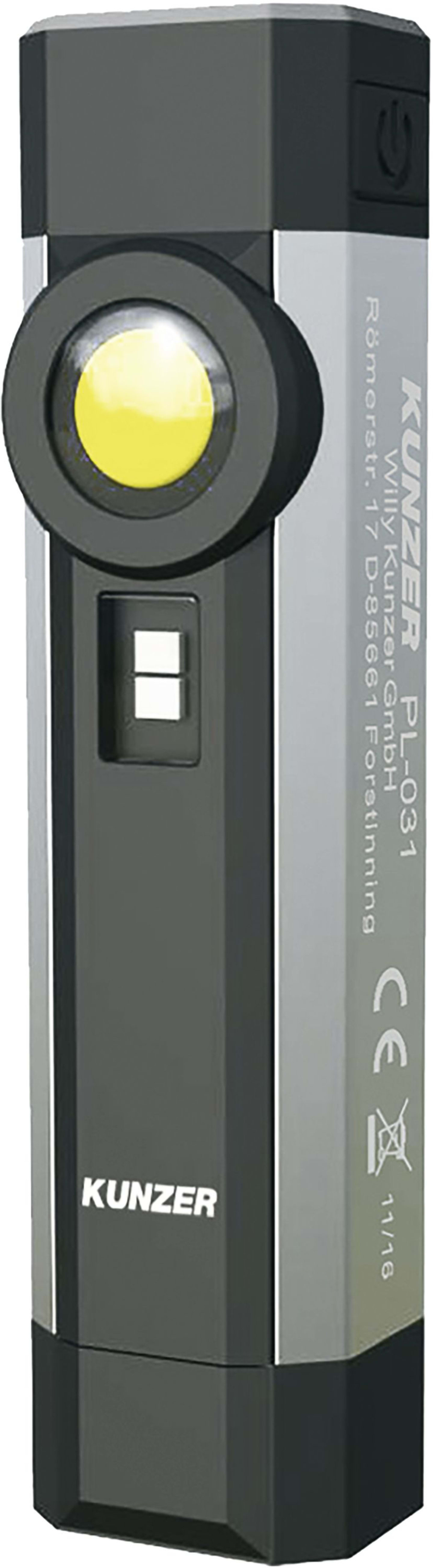 KUNZER LED-Akku-Arbeitsleuchte 250 lm; 70 lm, Arbeits-/Kopflicht, UV-Licht, PL-031