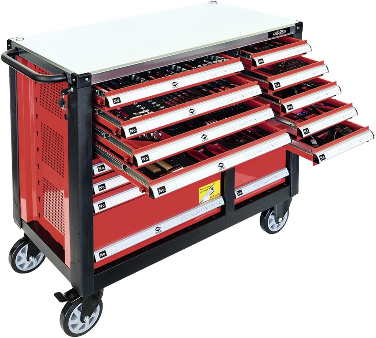 Airpress Werkzeugwagen 447-teilig, 79609