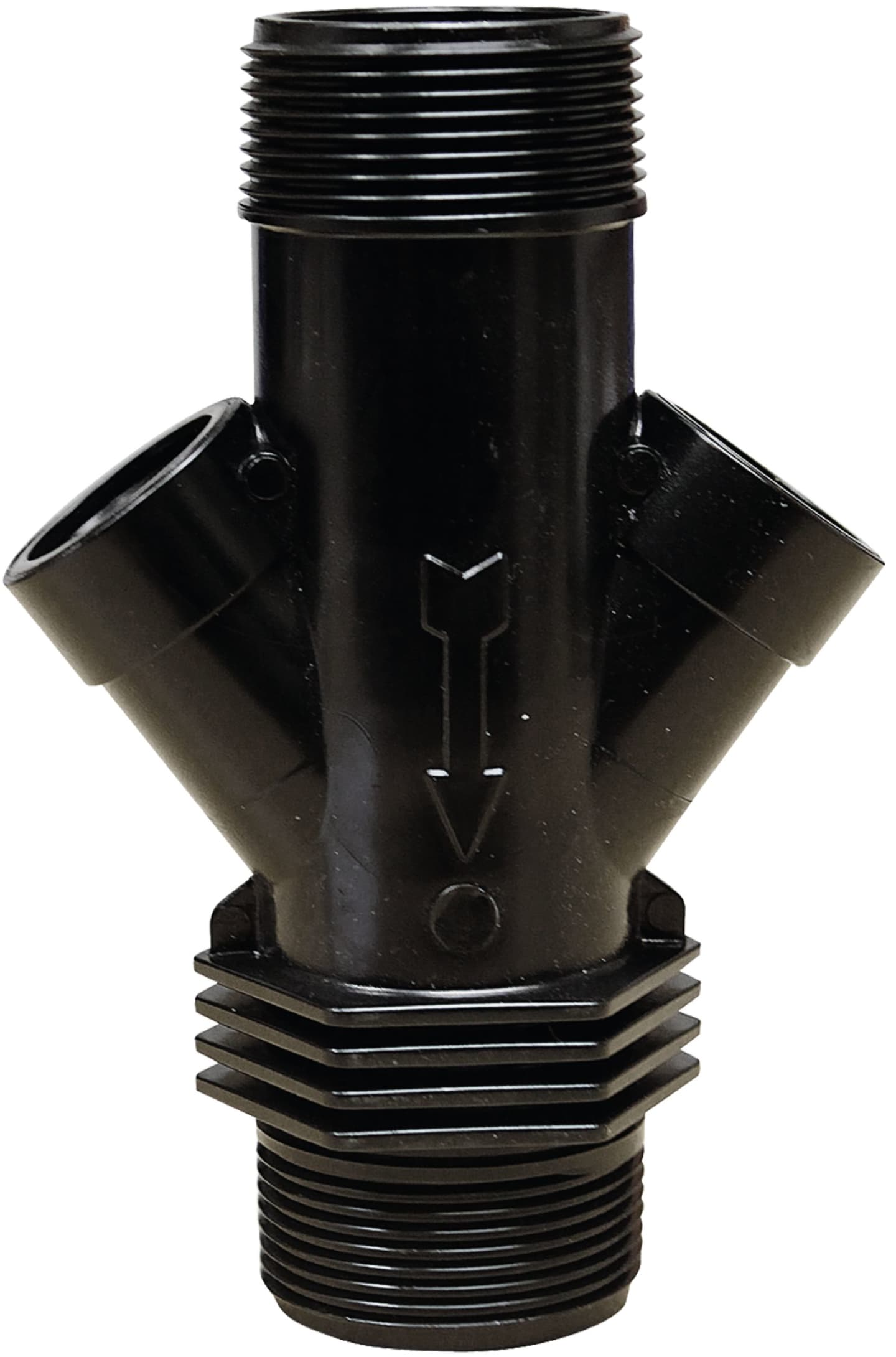 NETAFIM™ Grundkörper 1 1/2" AG, 2 Einsätze, 1,6 – 10 m³/h, Kunststoff, für Druckregulator linear, 31500-002030