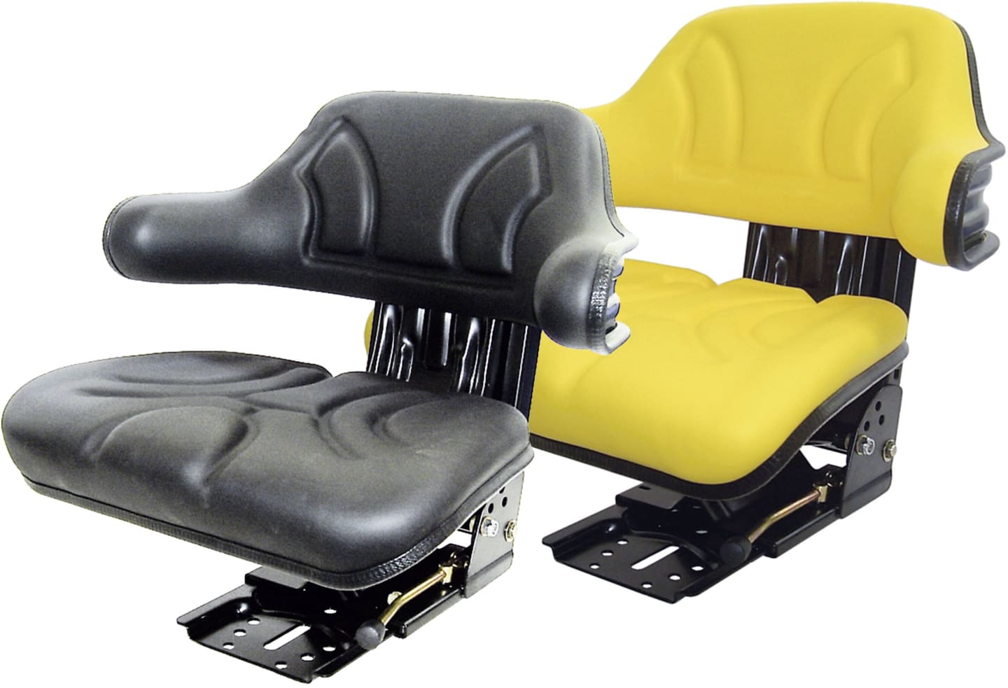Traktorsitz "VS 200/300", mechanisch gefedert, PVC-Kunstleder, schwarz/gelb