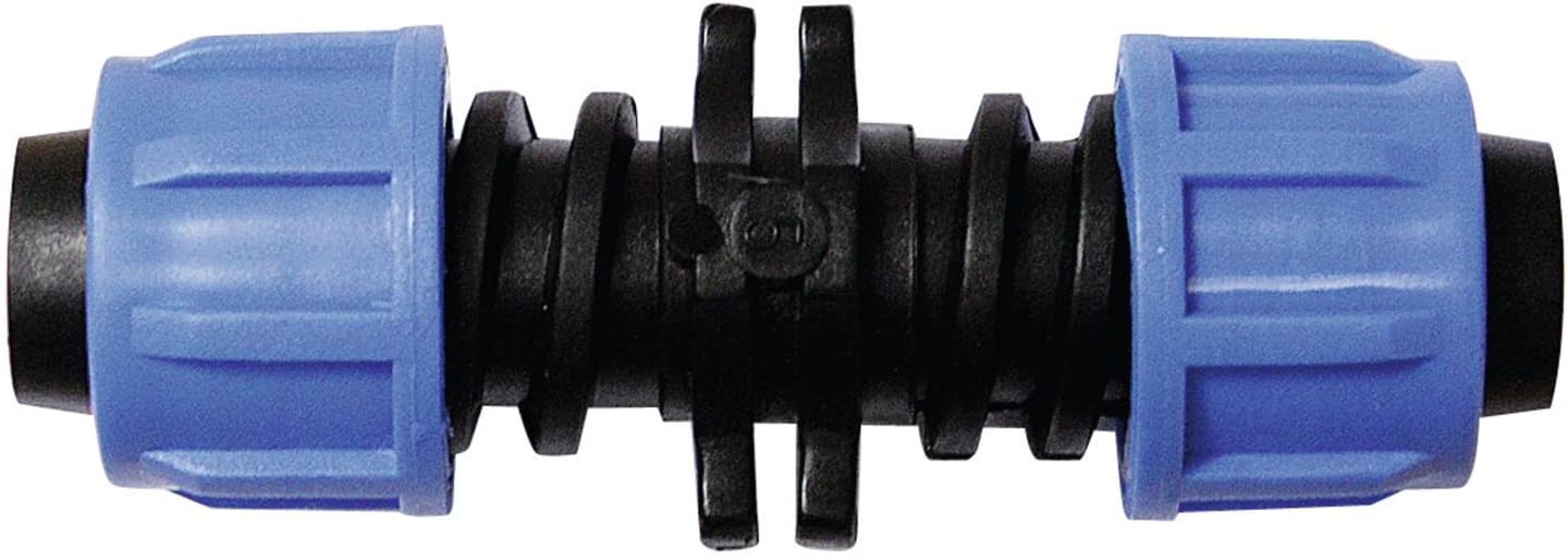 NETAFIM™ Verbinder gerade, lang, 22 mm, Twist Lock, für dünnwandiges Tropfrohr, 32500-018180