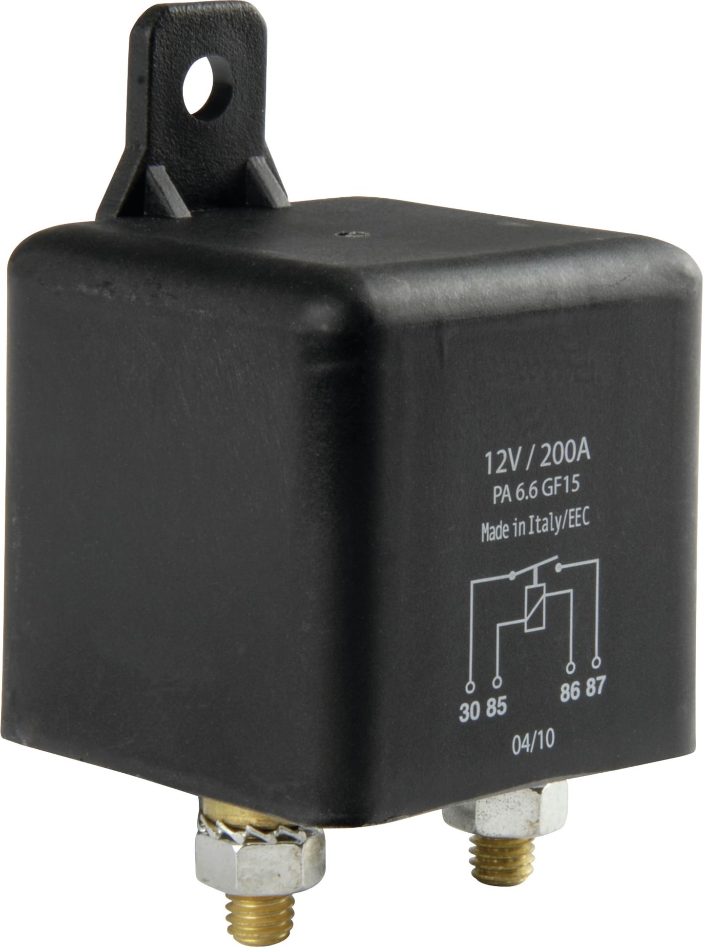 Herth + Buss Relais 12 V 200 A, 4-polig, Schließer, mit Haltelasche, 75 613 100