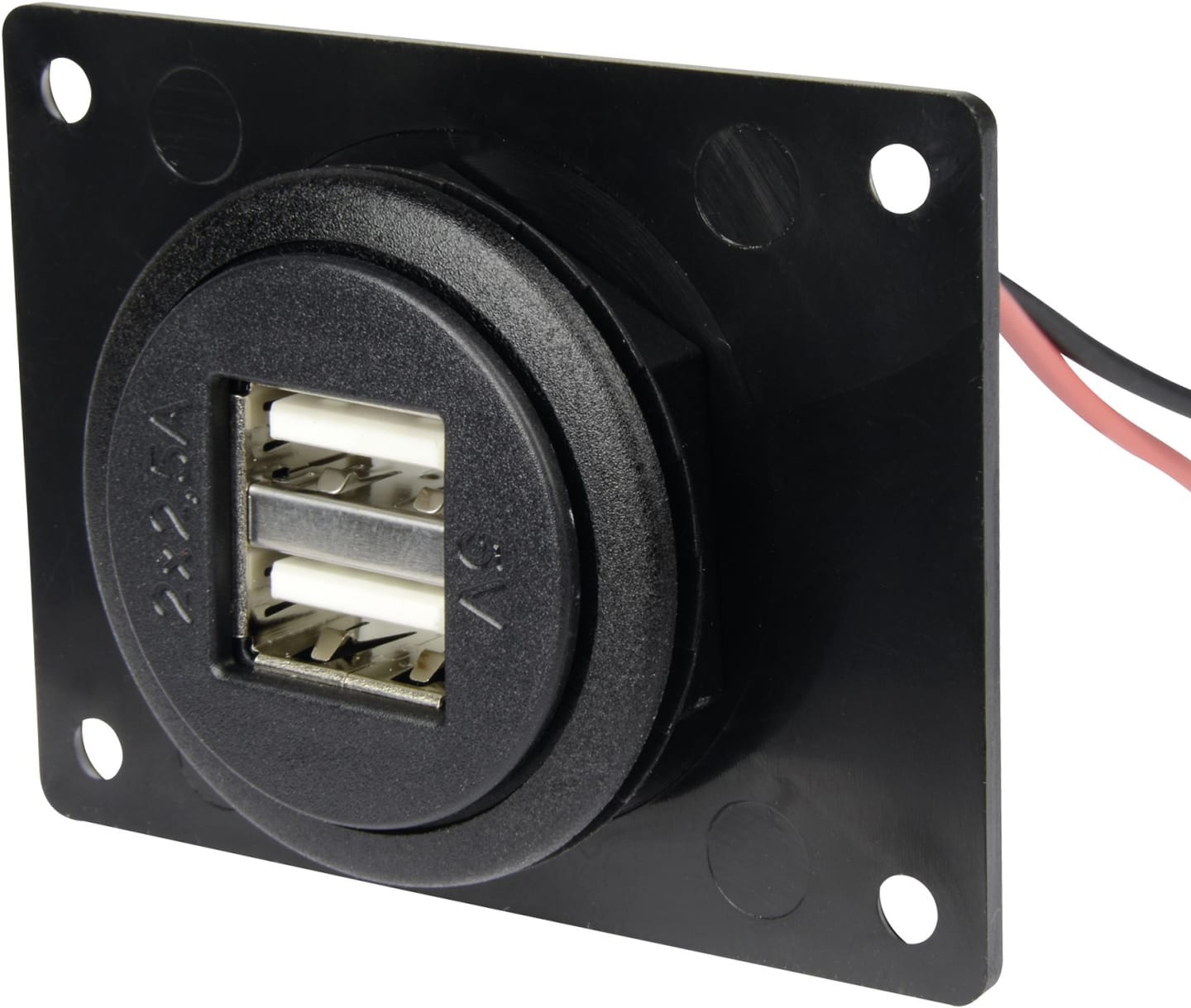 Herth + Buss USB-Steckdose Ø 27,8 mm mit USB-Ladebuchse 5V/5A, Einbau, mit Überspannungsschutz, 51 306 856