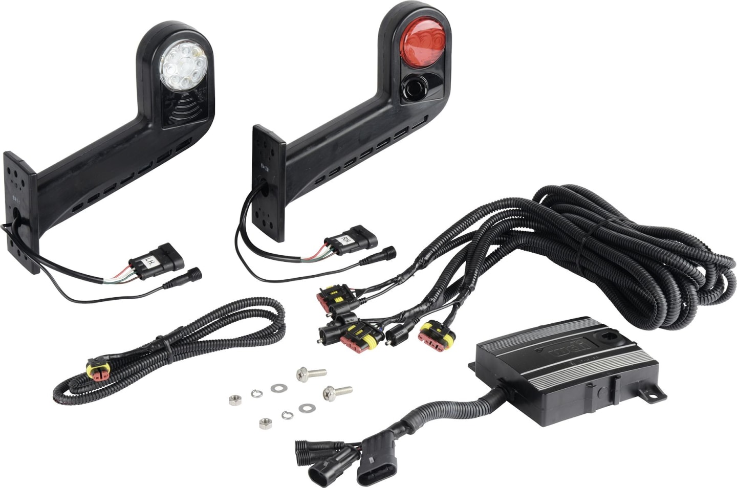 Herth + Buss LED-Positionsleuchtensatz "BDS-2" links/rechts, 204 x 194 x 57 mm, 12 – 24 V, 82 710 490