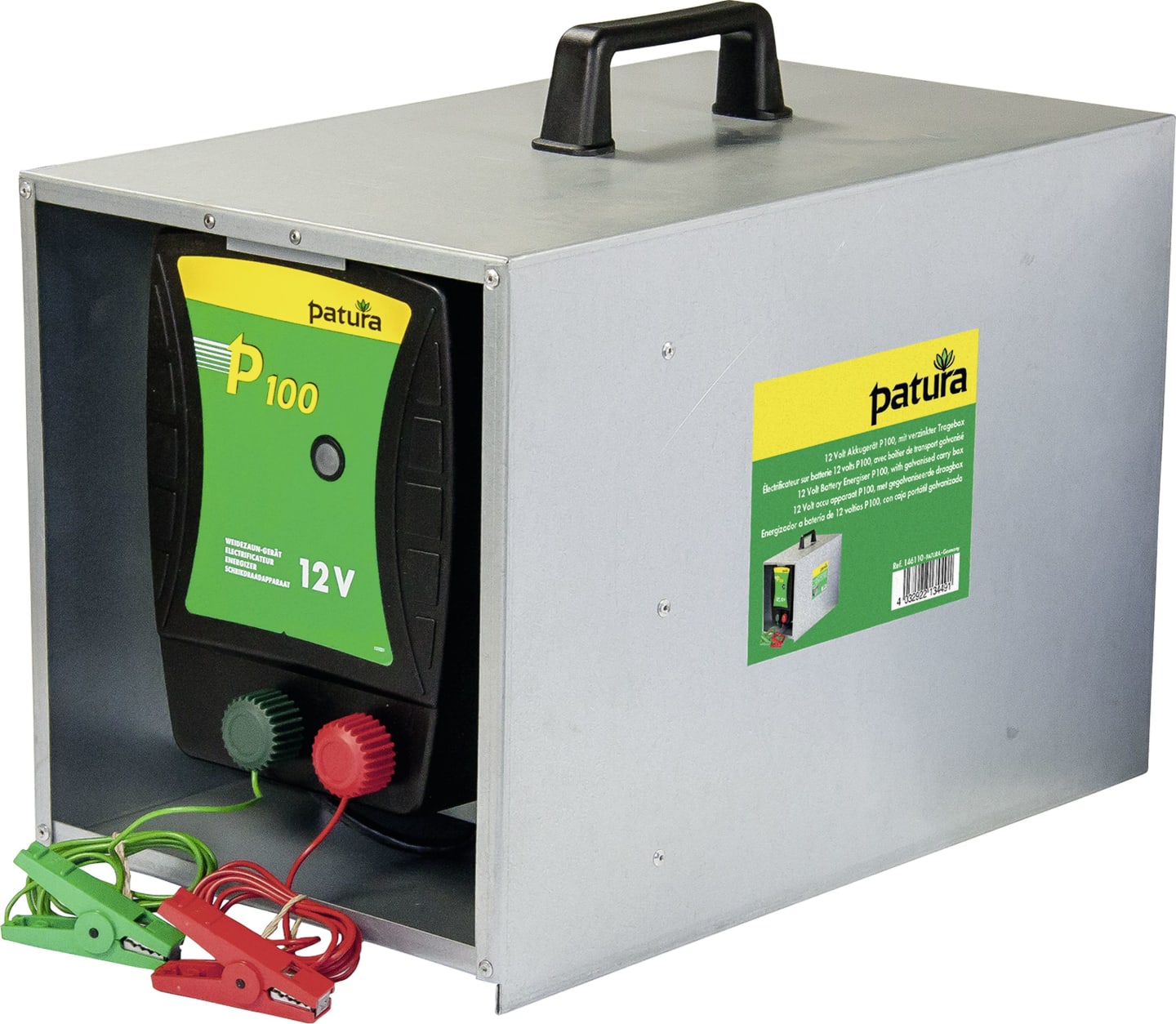 Patura Weidezaungerät "P 100" mit Tragebox 12 V, 146110