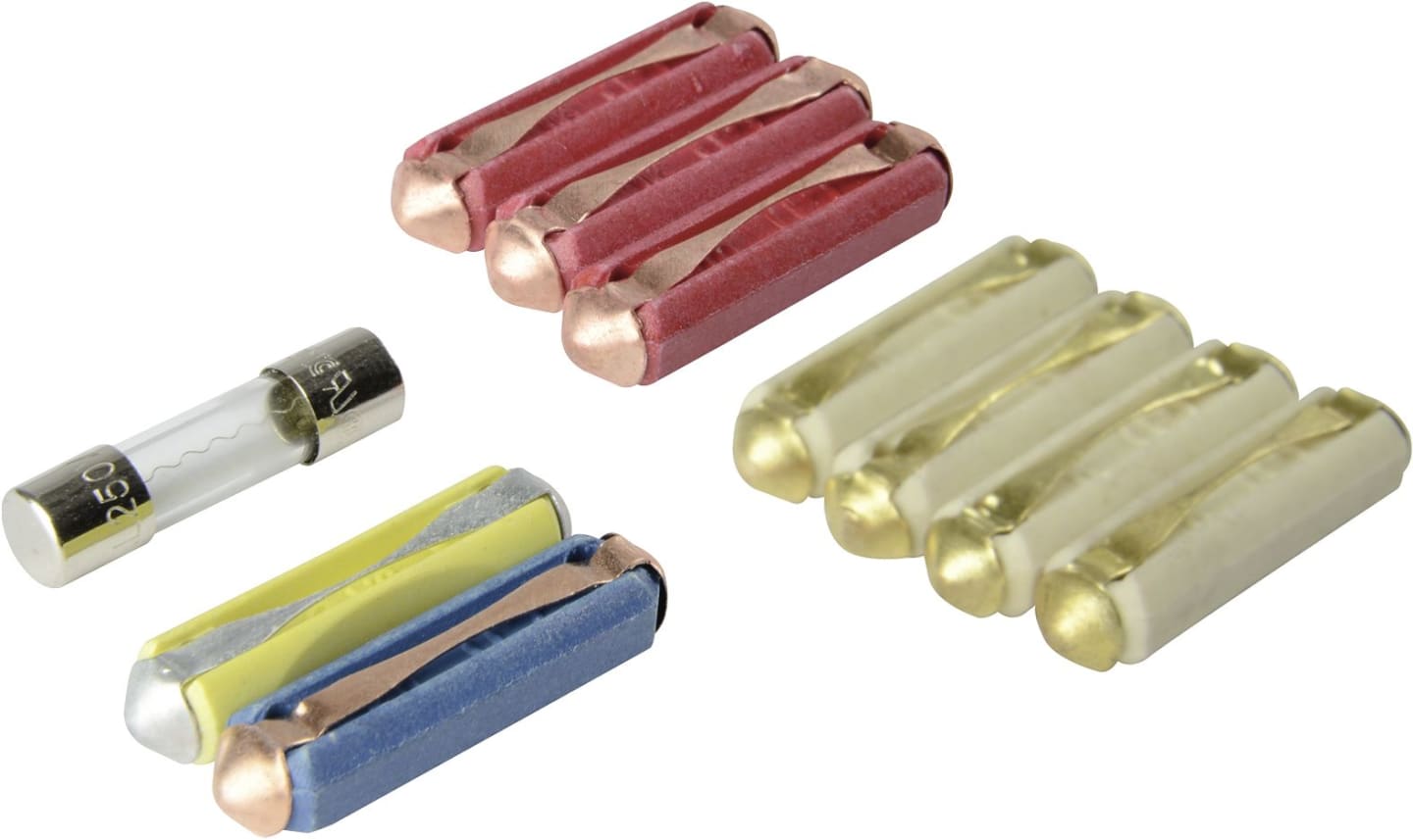 Herth + Buss Sicherungssatz Glas-, Torpedo- und Schmelzsicherungen von 2 bis 25 A 10 St., 50 296 110/066