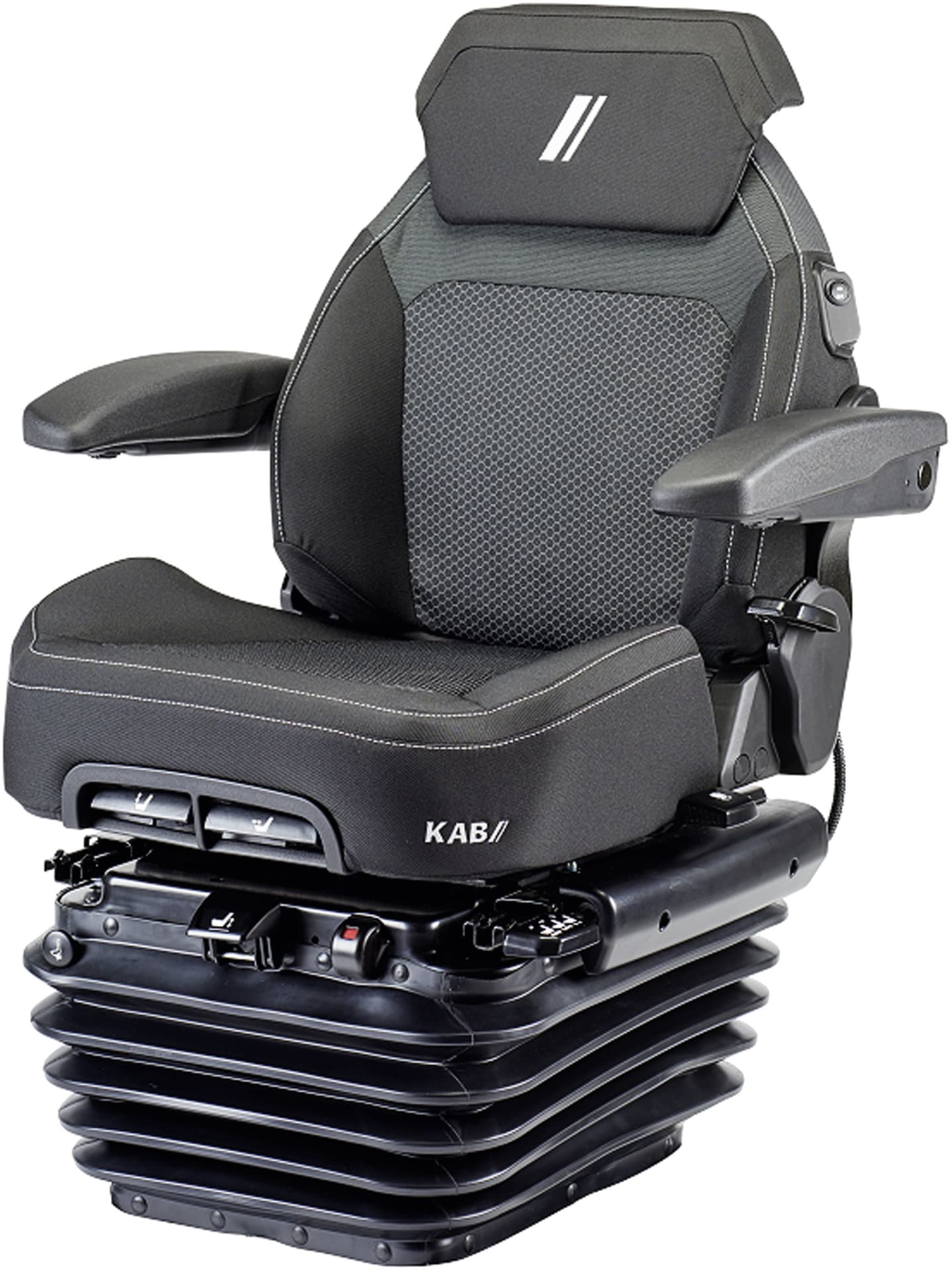KAB Traktorsitz "Sciox Super", kurze Rückenlehne, Stoff grau/schwarz
