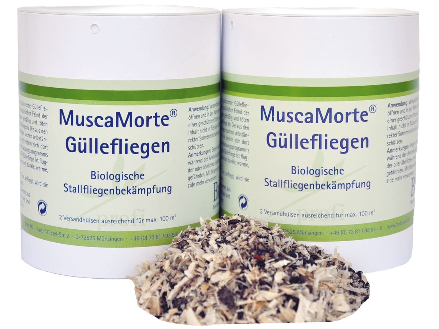 MuscaMorte Güllefliegen für ca. 100 m² Stallfläche ausreichend