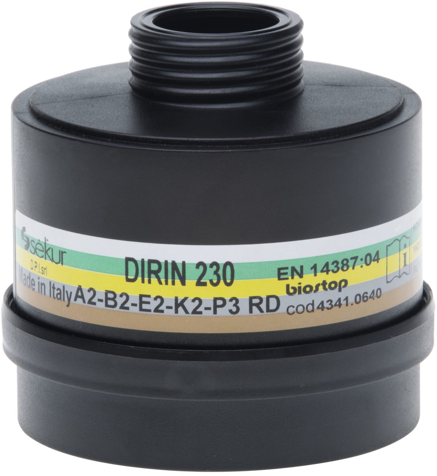 Ekastu Partikelfilter "Dirin 230 A2 B2 E2 K2-P3R D" geschraubt, 1 St., 422 782