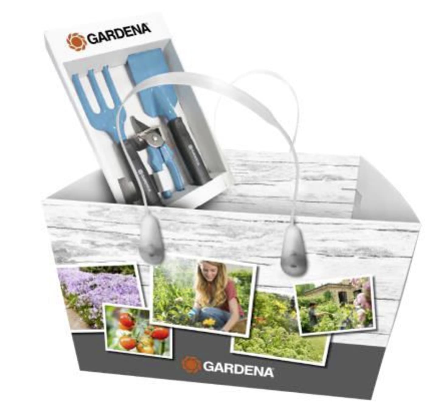 GARDENA Kleingeräte-Set mit Einkaufskorb 3085 08968-30